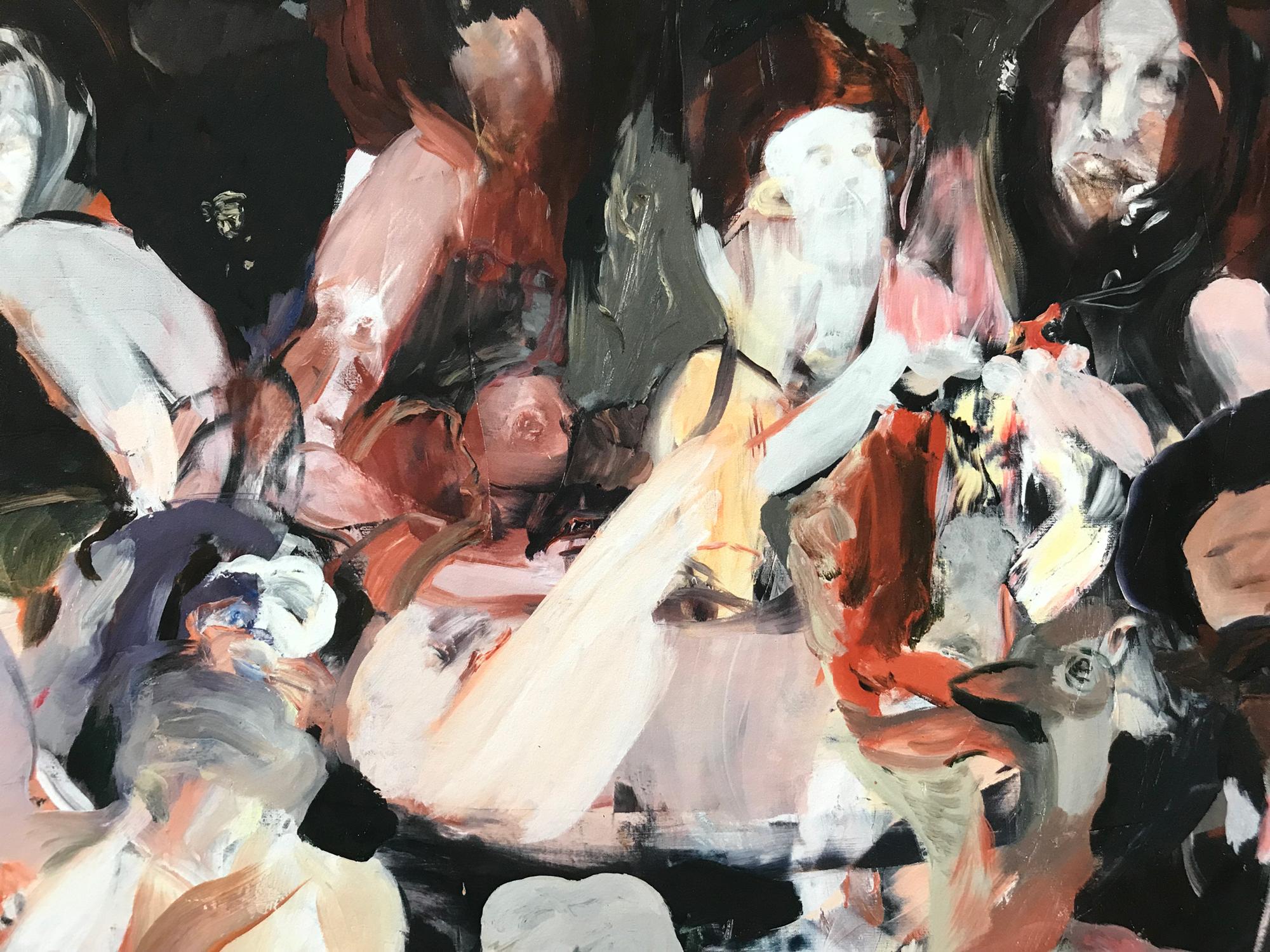 All the Nightmares Came Today - Abstract Print by Cecily Brown