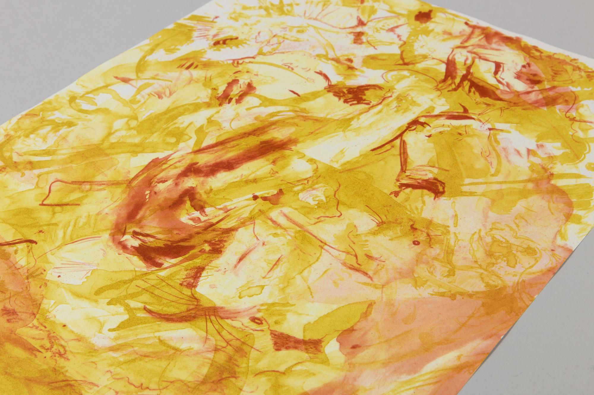 Cecily Brown, Le tribolazioni di Sant'Antonio - Acquaforte acquatinta, stampa firmata in vendita 2