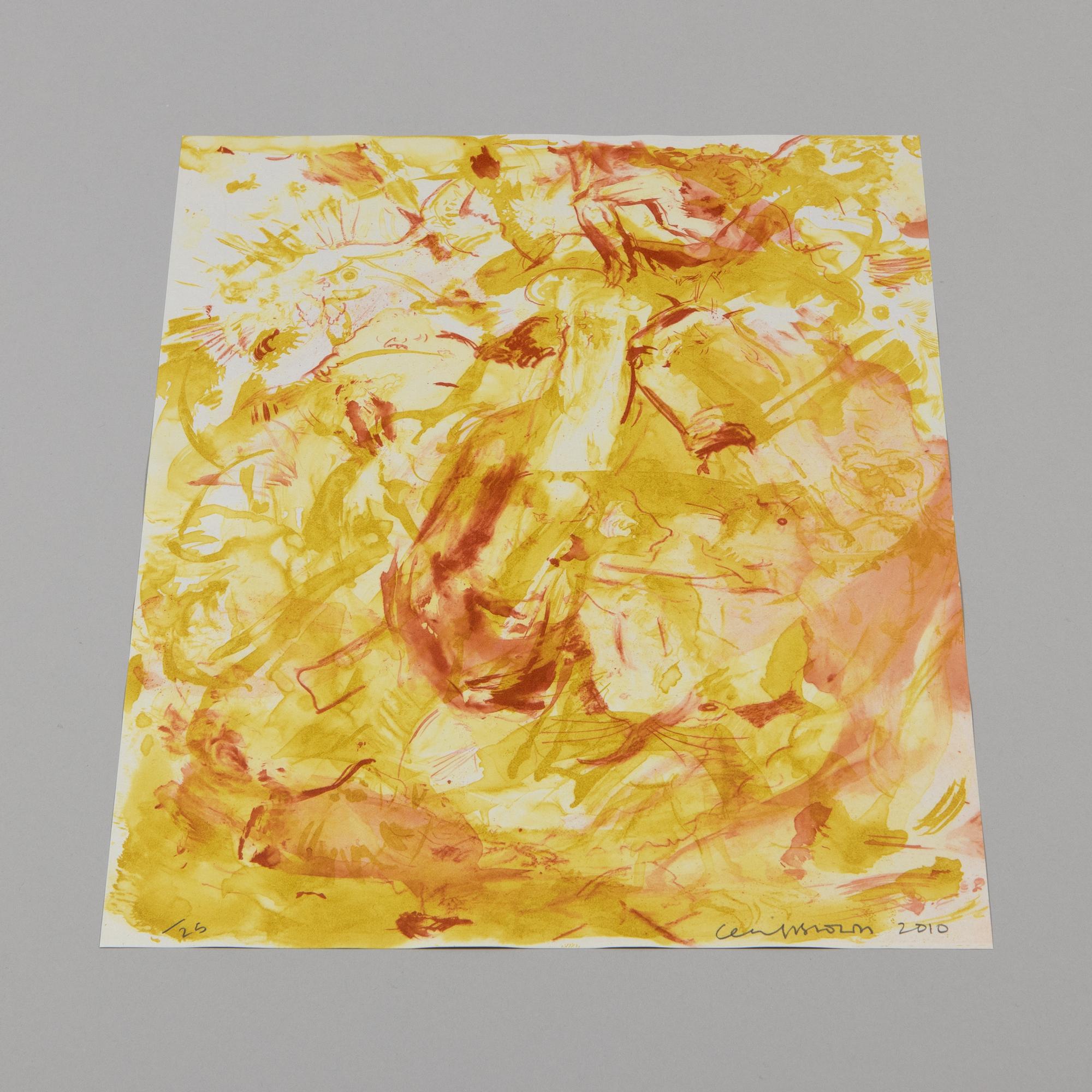 Cecily Brown, Le tribolazioni di Sant'Antonio - Acquaforte acquatinta, stampa firmata 3