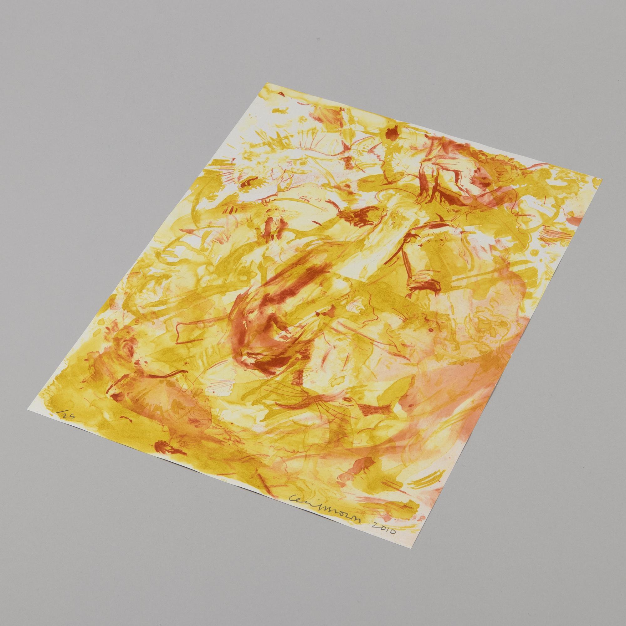 Cecily Brown, Le tribolazioni di Sant'Antonio - Acquaforte acquatinta, stampa firmata in vendita 4