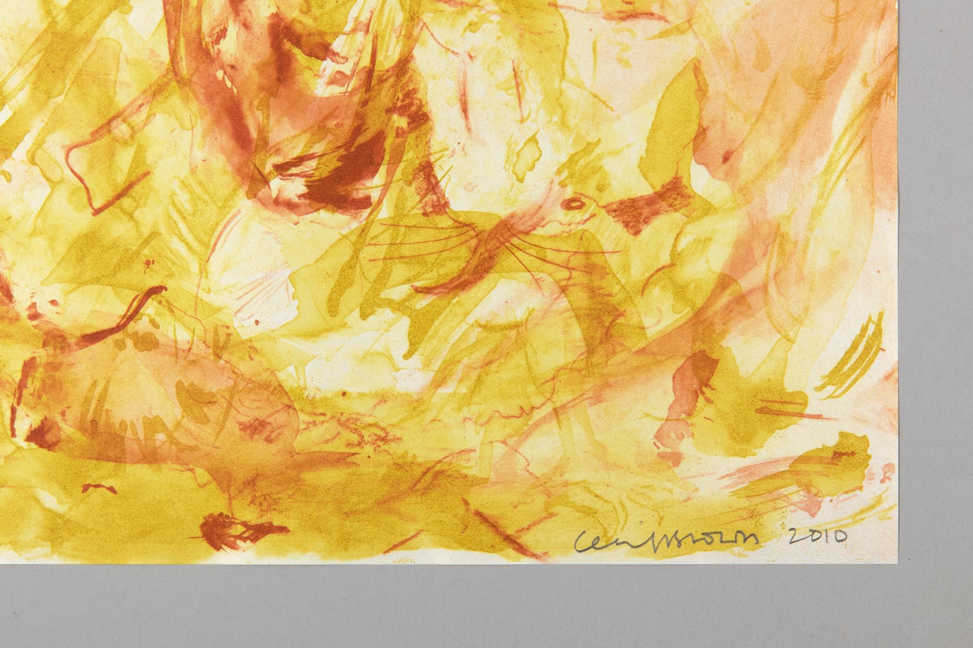 Cecily Brown, Le tribolazioni di Sant'Antonio - Acquaforte acquatinta, stampa firmata 6