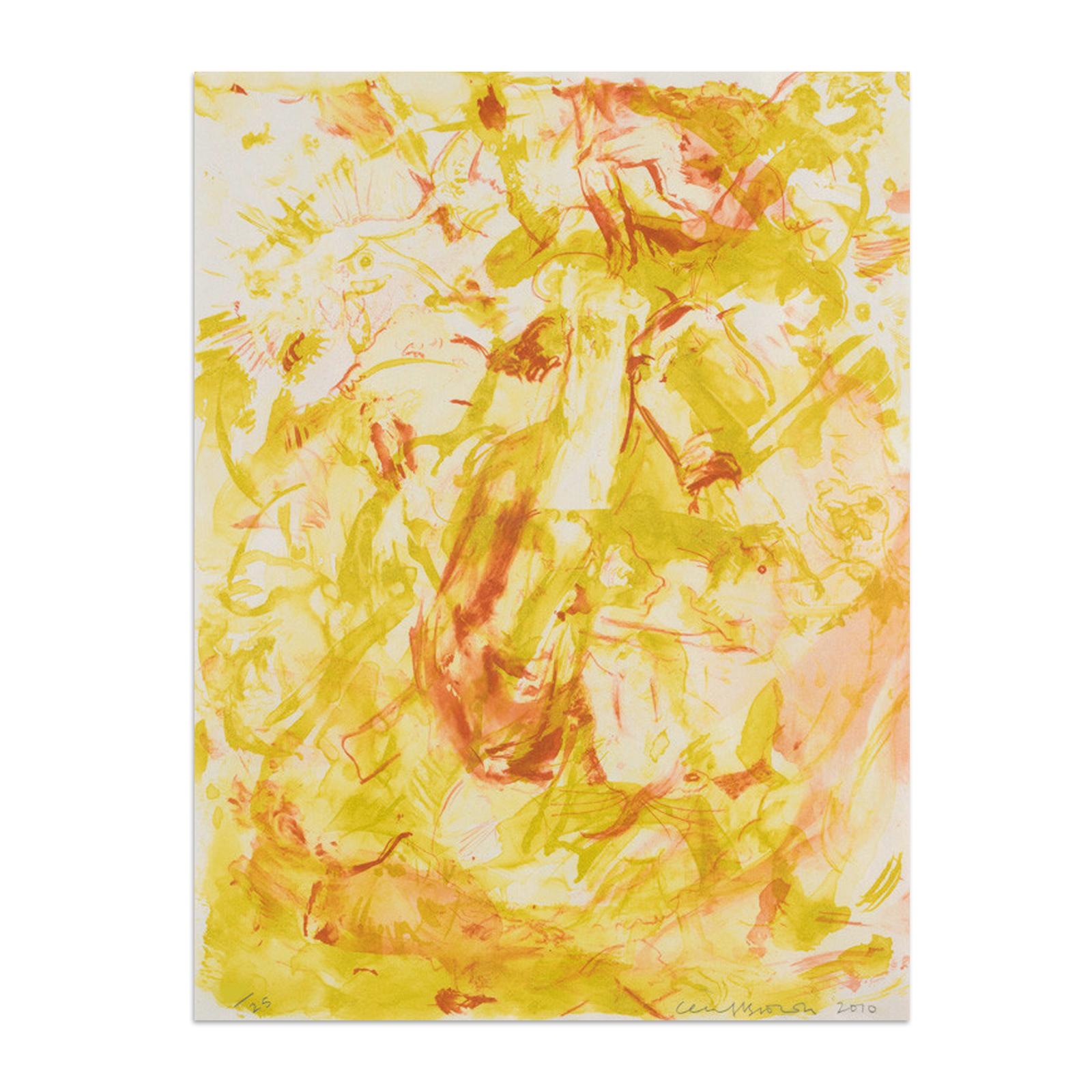 Cecily Brown Figurative Print - The Tribulations of St. Anthony, Aquatint, Contemporary Painter, Abstract Art
