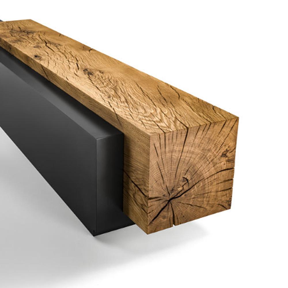 wooden block bench