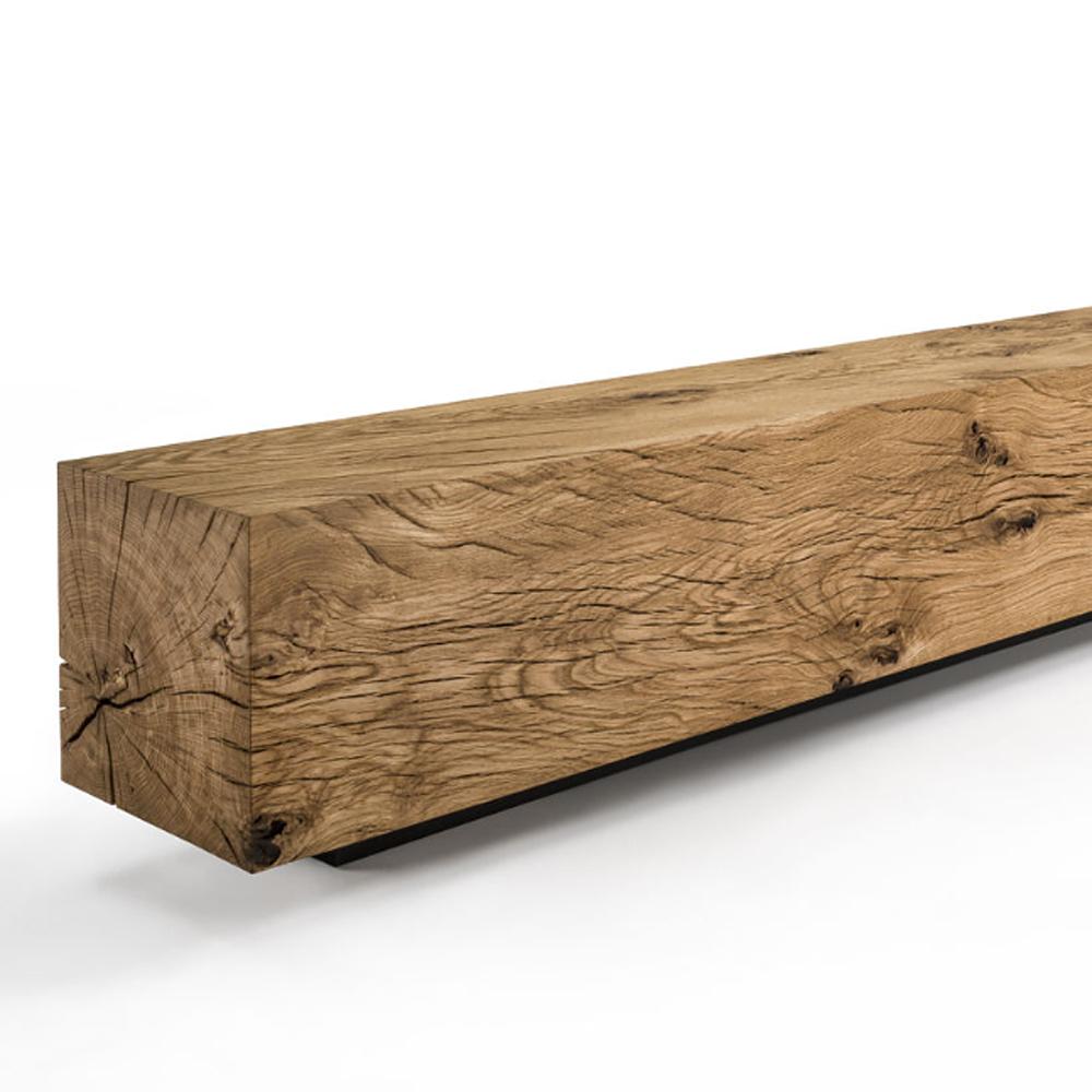 natural wood bench