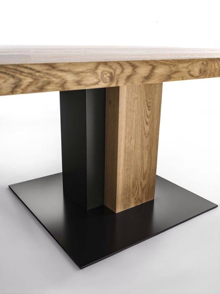 square oak dining table