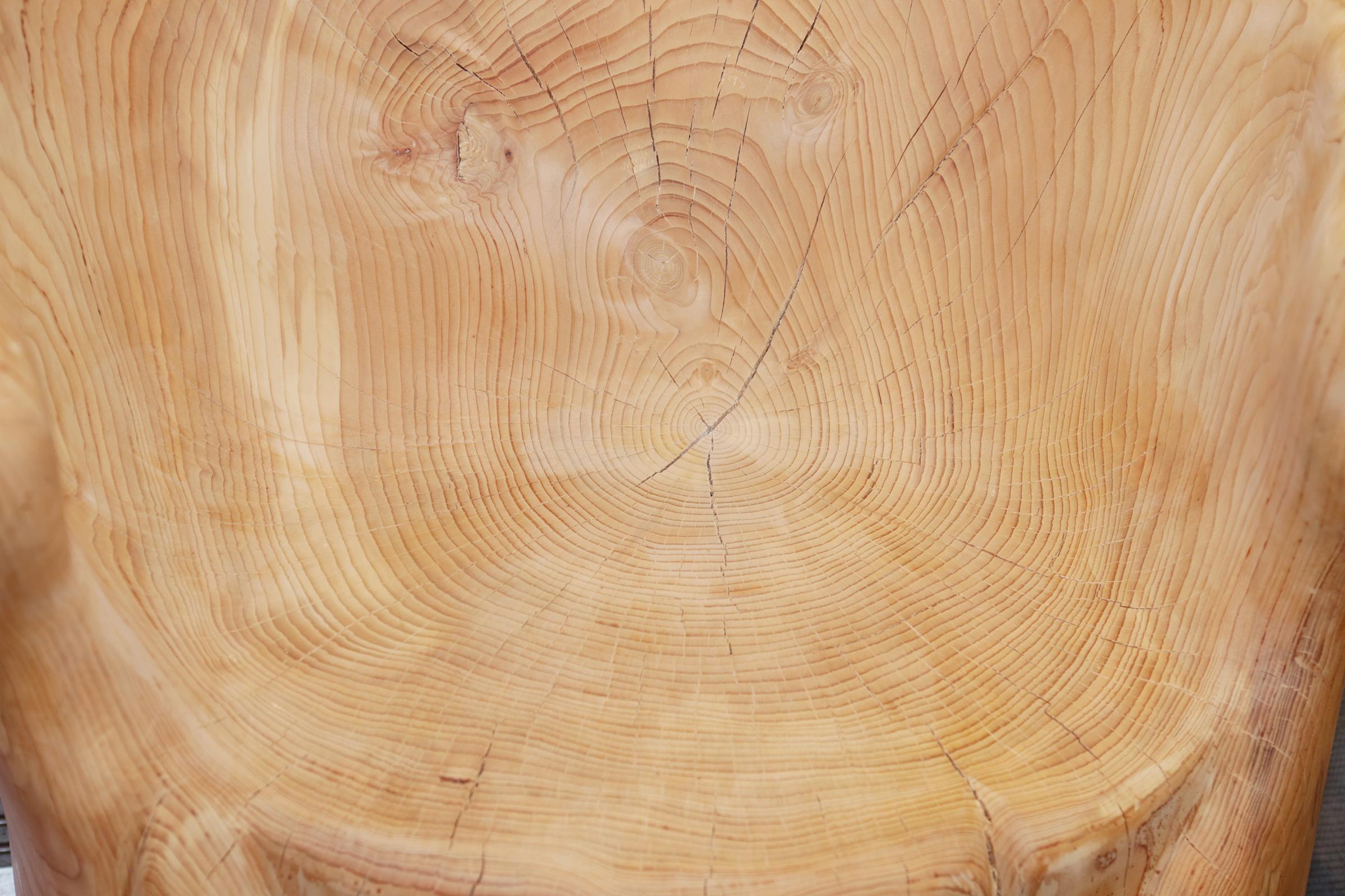 Cedar B Throne in Solid Natural Cedar Wood 5