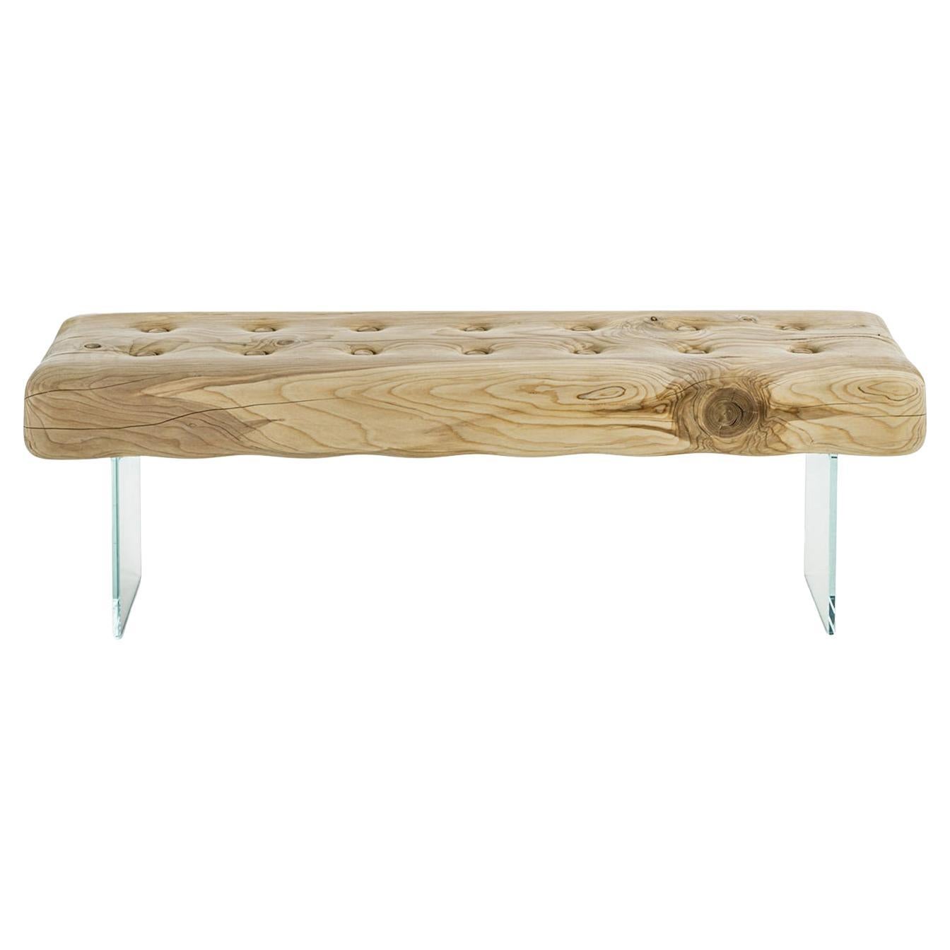 Cedar Capitonated Bench