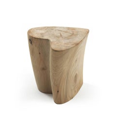 Cedar Heart Stool in Solid Cedar Wood