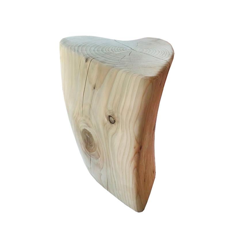 Tabouret en forme de cœur de cèdre en bois de teck massif Neuf - En vente à Paris, FR