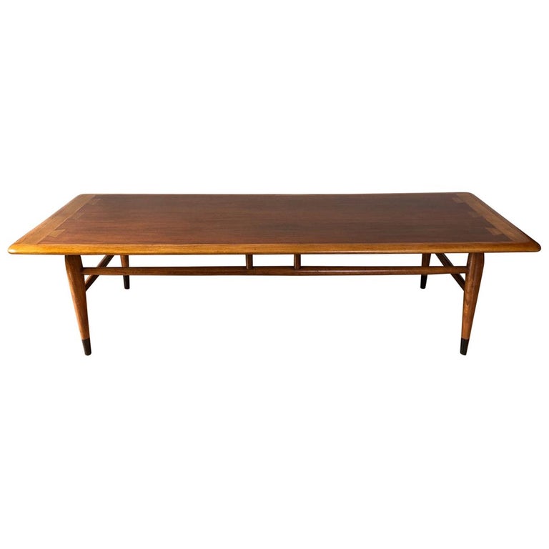 Cedar, Oak, and Walnut Dovetail Coffee Table by Lane at 1stDibs
