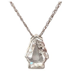 Cedar Tree Diamond Slide Anhänger benutzerdefinierte Laserschnitt F VS2 1,40ct EGL 14K abgebaut