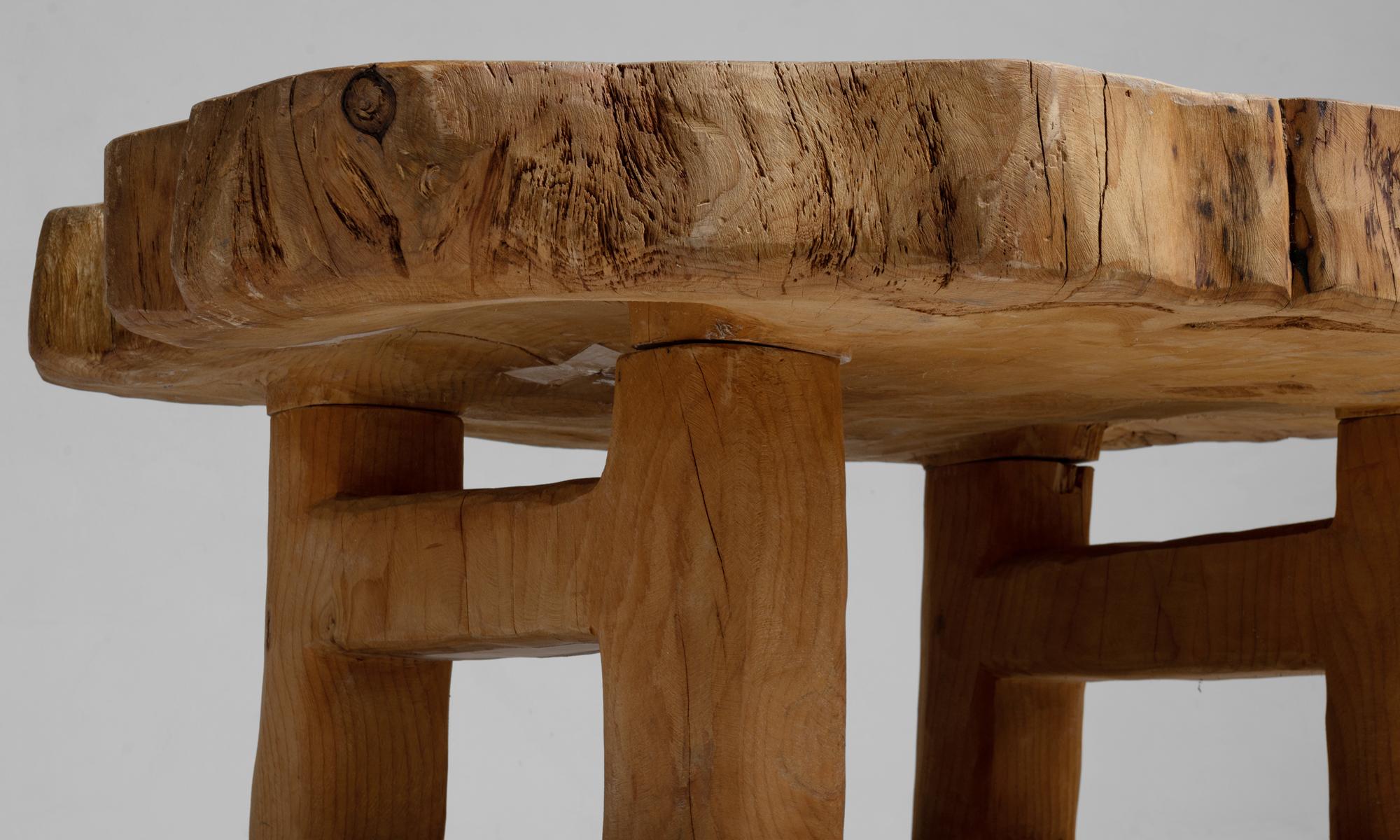 Mid-20th Century Cedar Trunk Table