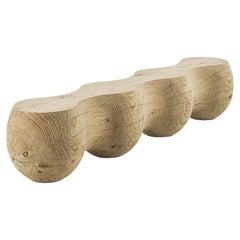 Cedar Wood Bench by Riva 1920, Organic Caterpillar Design, 2023