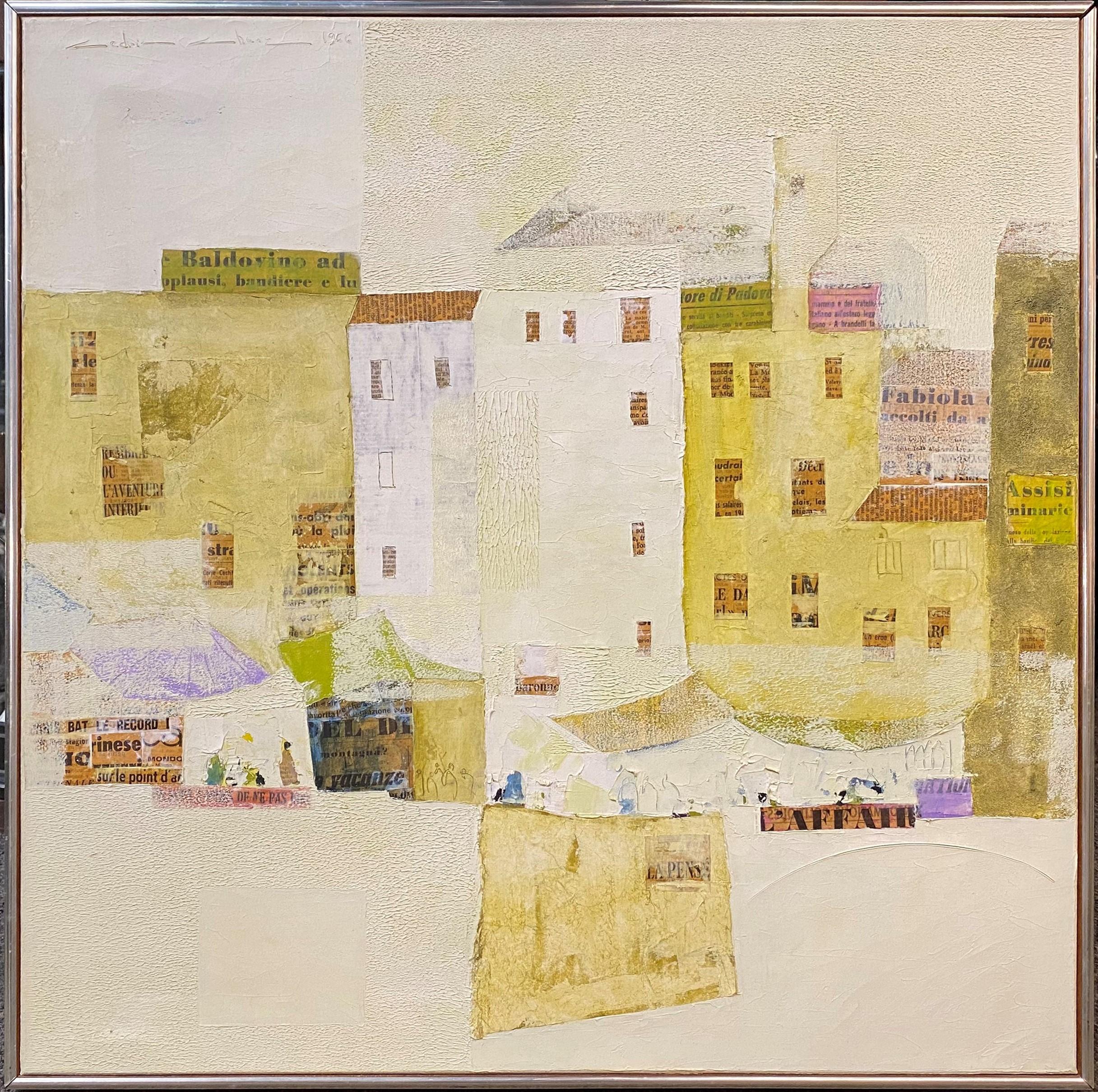 Mercato di Siena - Mixed Media Art by Cedric Chang