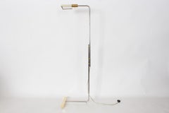 Cedric Hartman 1A022 Low Profile Luminaire Brass Floor Lamp, circa 1970