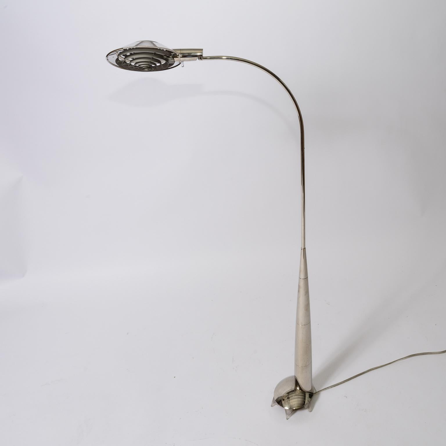 Cedric Hartman Floor Lamp
1980s production
Chrome over Brass
Impressed Makers Mark