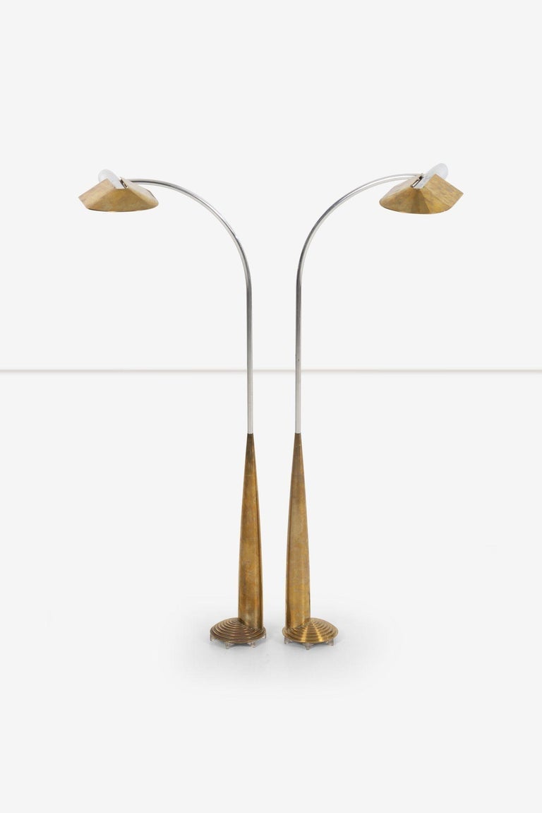 Cedric Hartman 9Z Lamps,Brass Low Profile with Conical Base 1979
Specs;
Height, floor to column top:
38.5 - 44.5