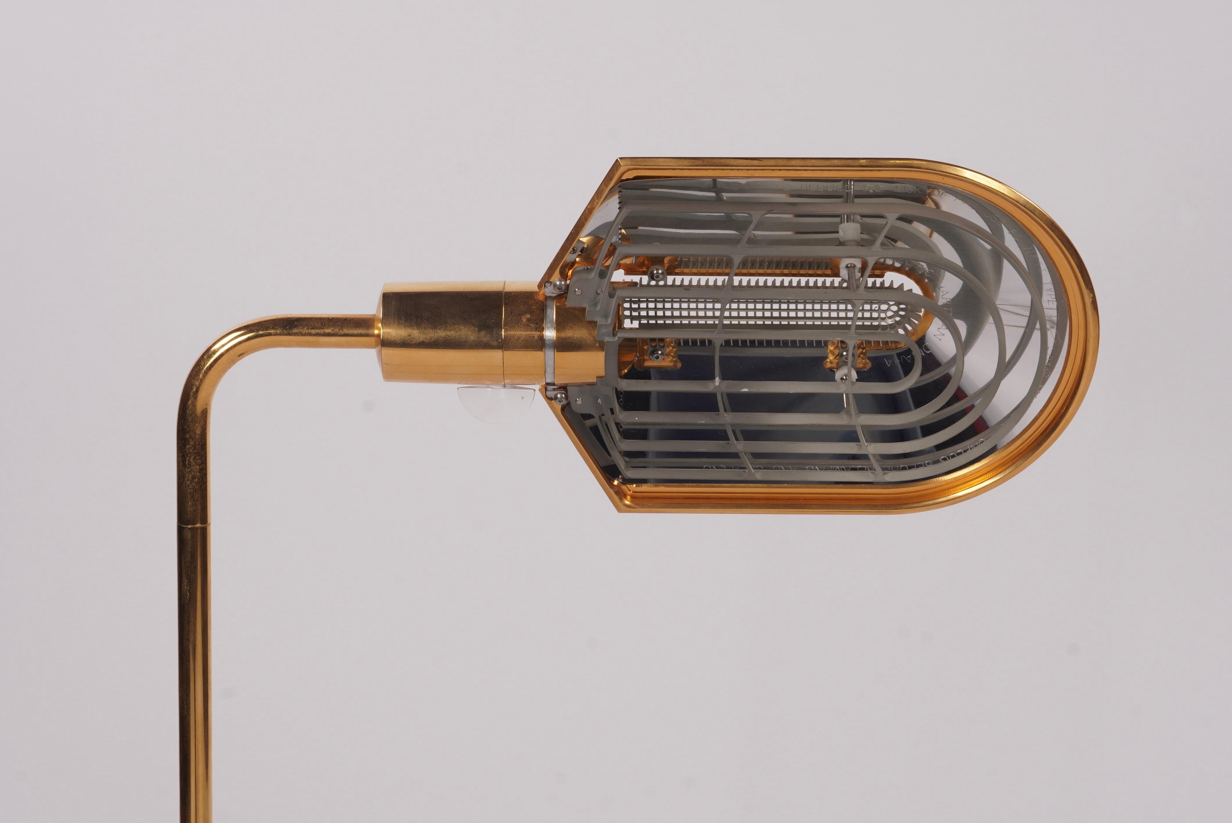 Brass Cedric Hartman Adjustable Floor Lamp  Model 11 U-ST #B