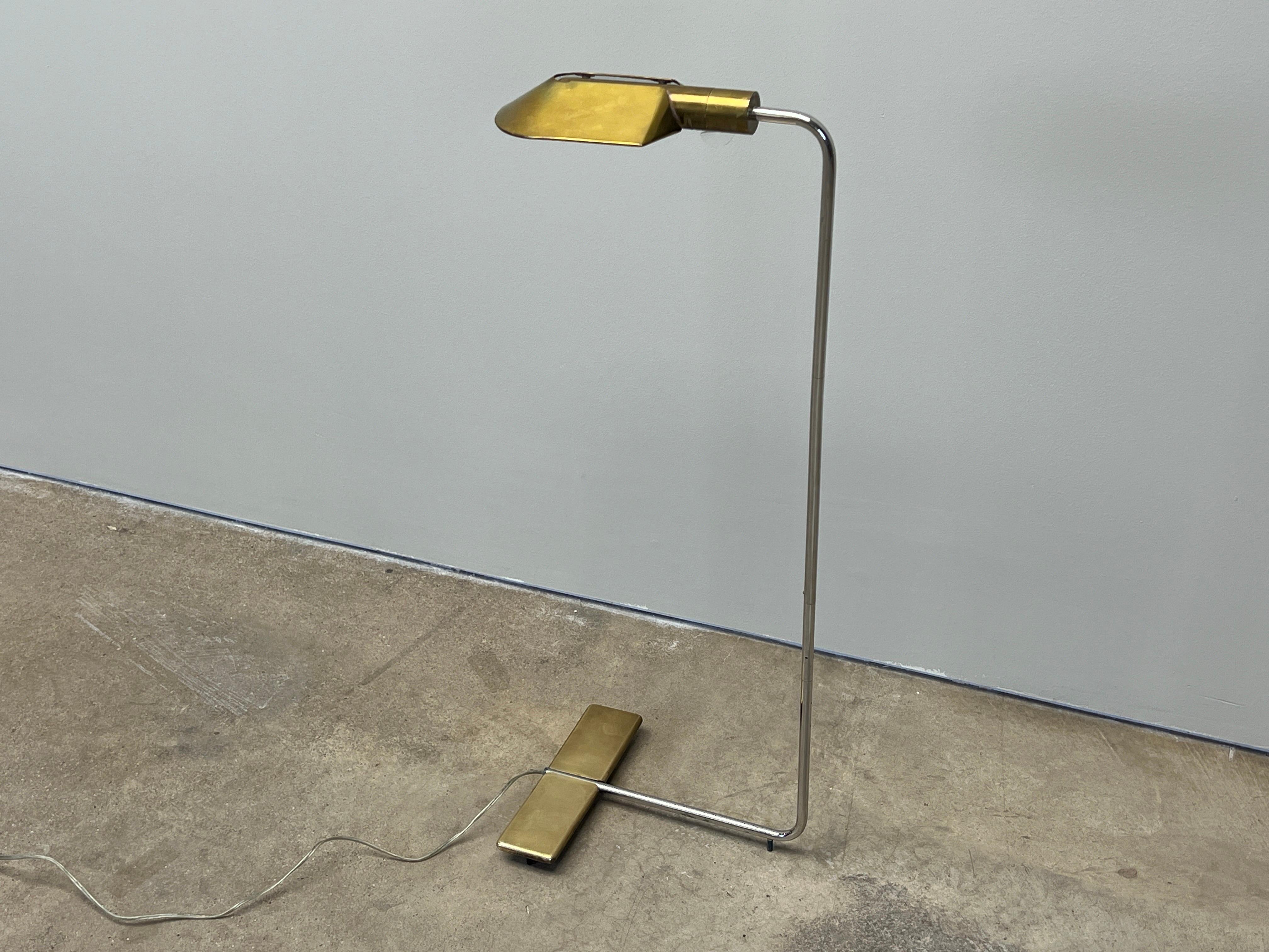 Lampadaire Cedric Hartman en laiton et chrome en vente 10