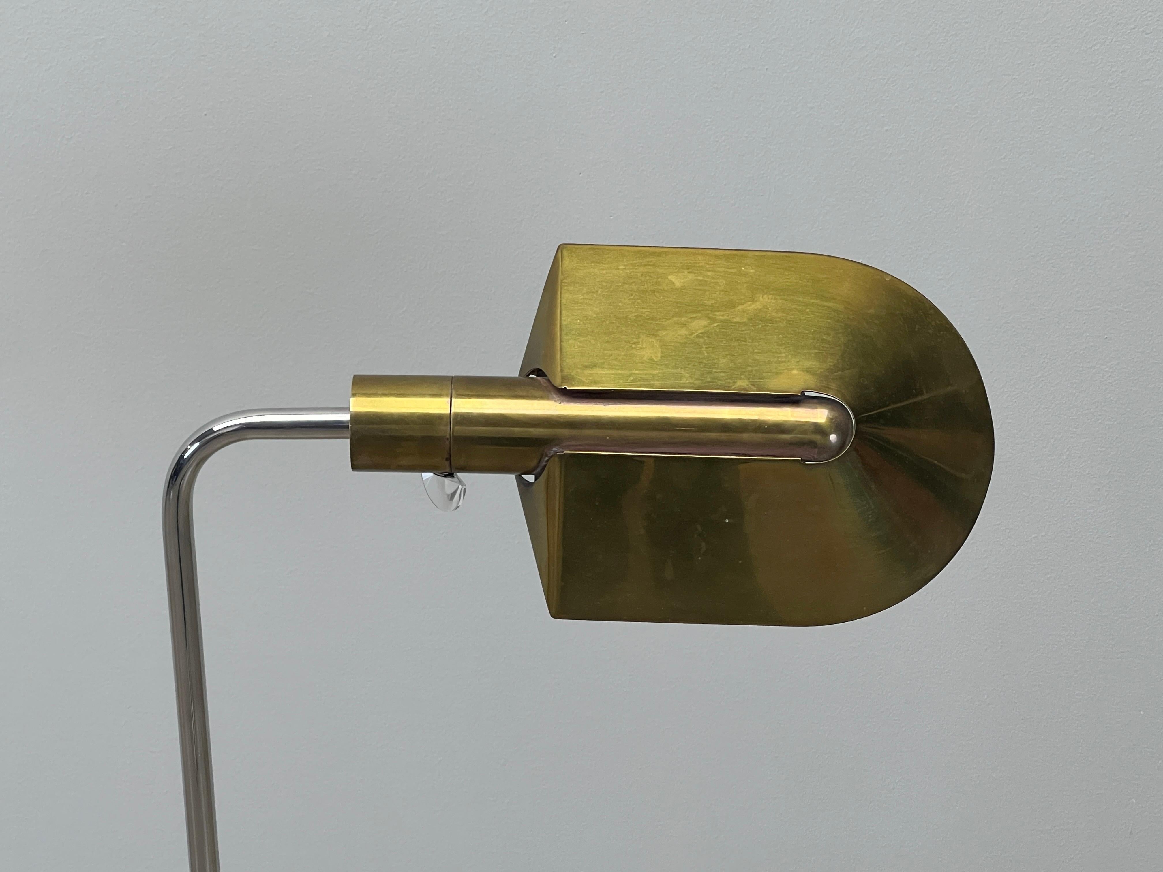 Lampadaire Cedric Hartman en laiton et chrome en vente 2