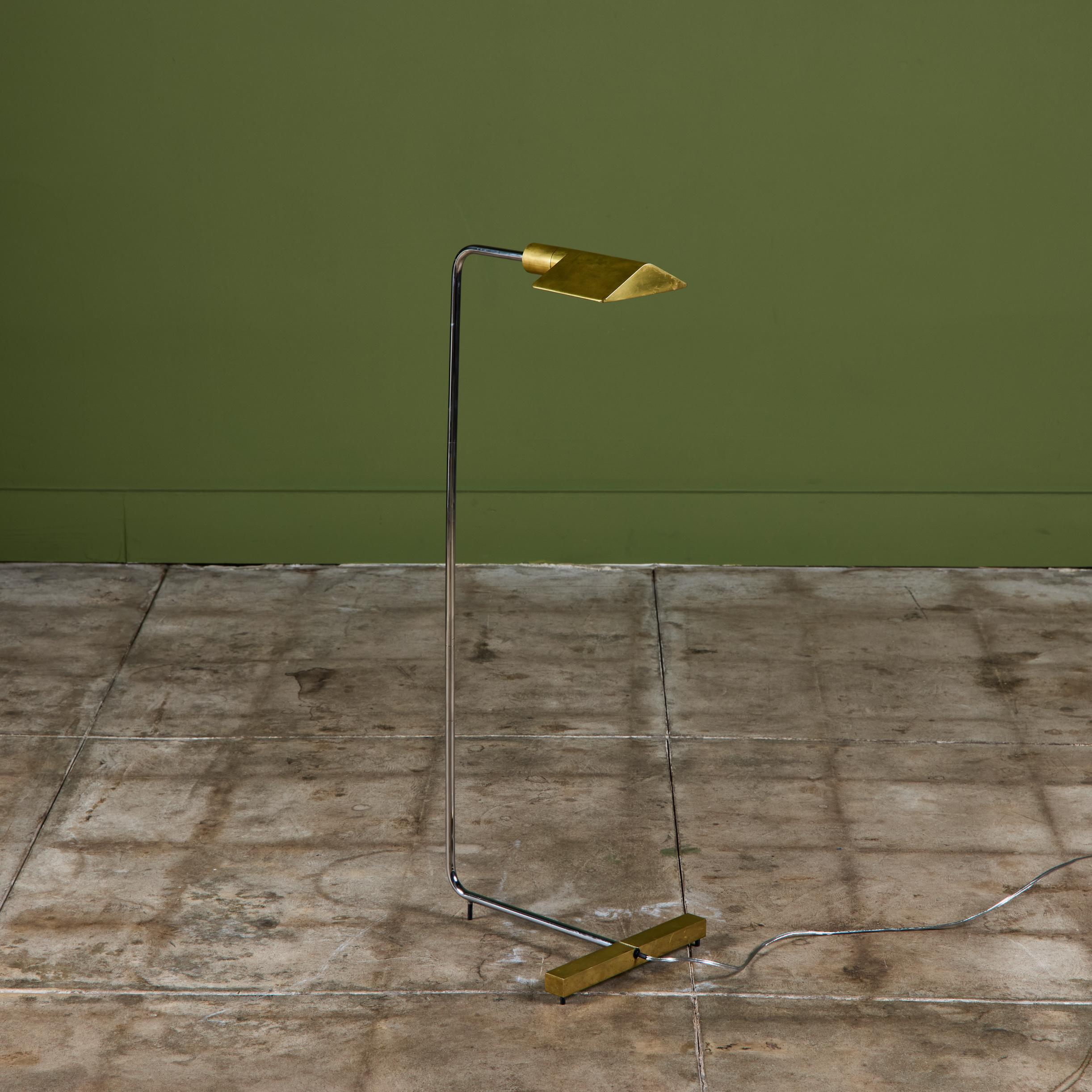 Cedric Hartman Brass and Stainless Steel Floor Lamp 4