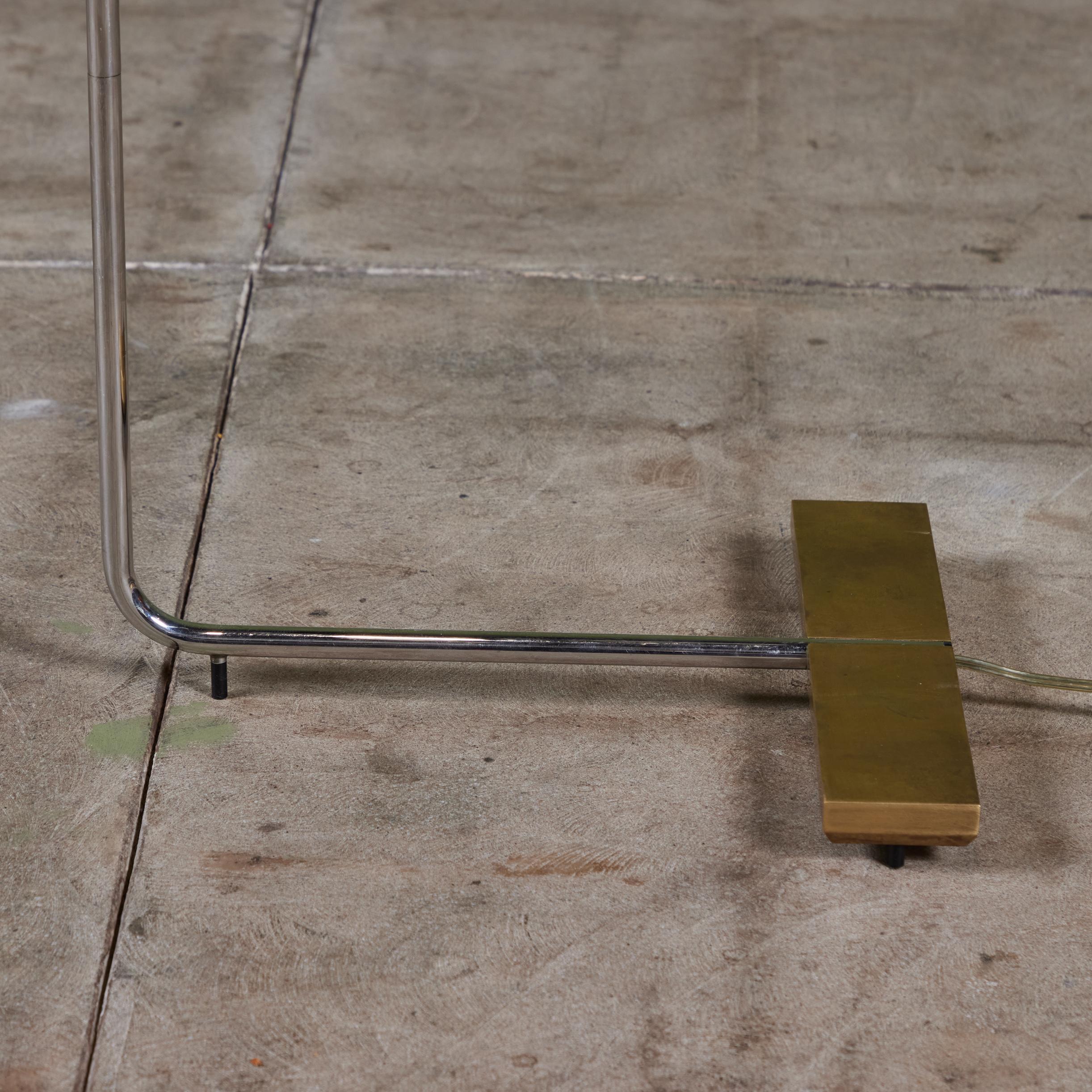 Cedric Hartman Brass and Stainless Steel Floor Lamp 7