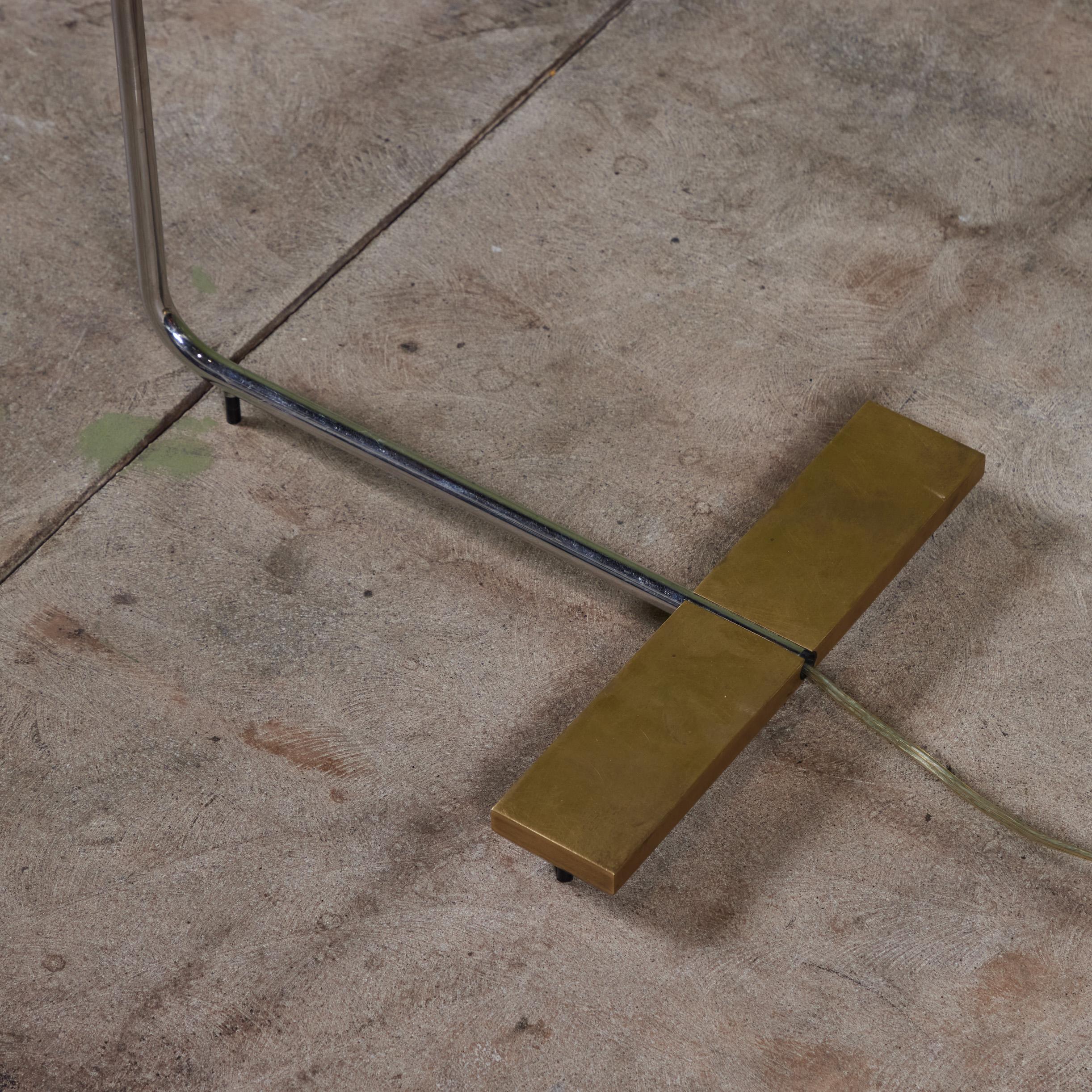 Cedric Hartman Brass and Stainless Steel Floor Lamp 8
