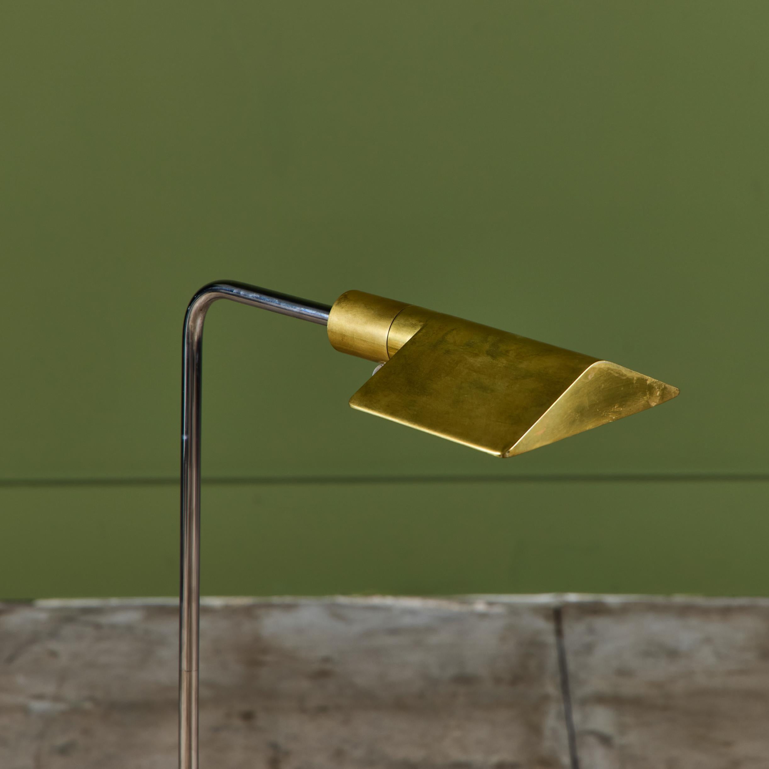 Cedric Hartman Brass and Stainless Steel Floor Lamp 8