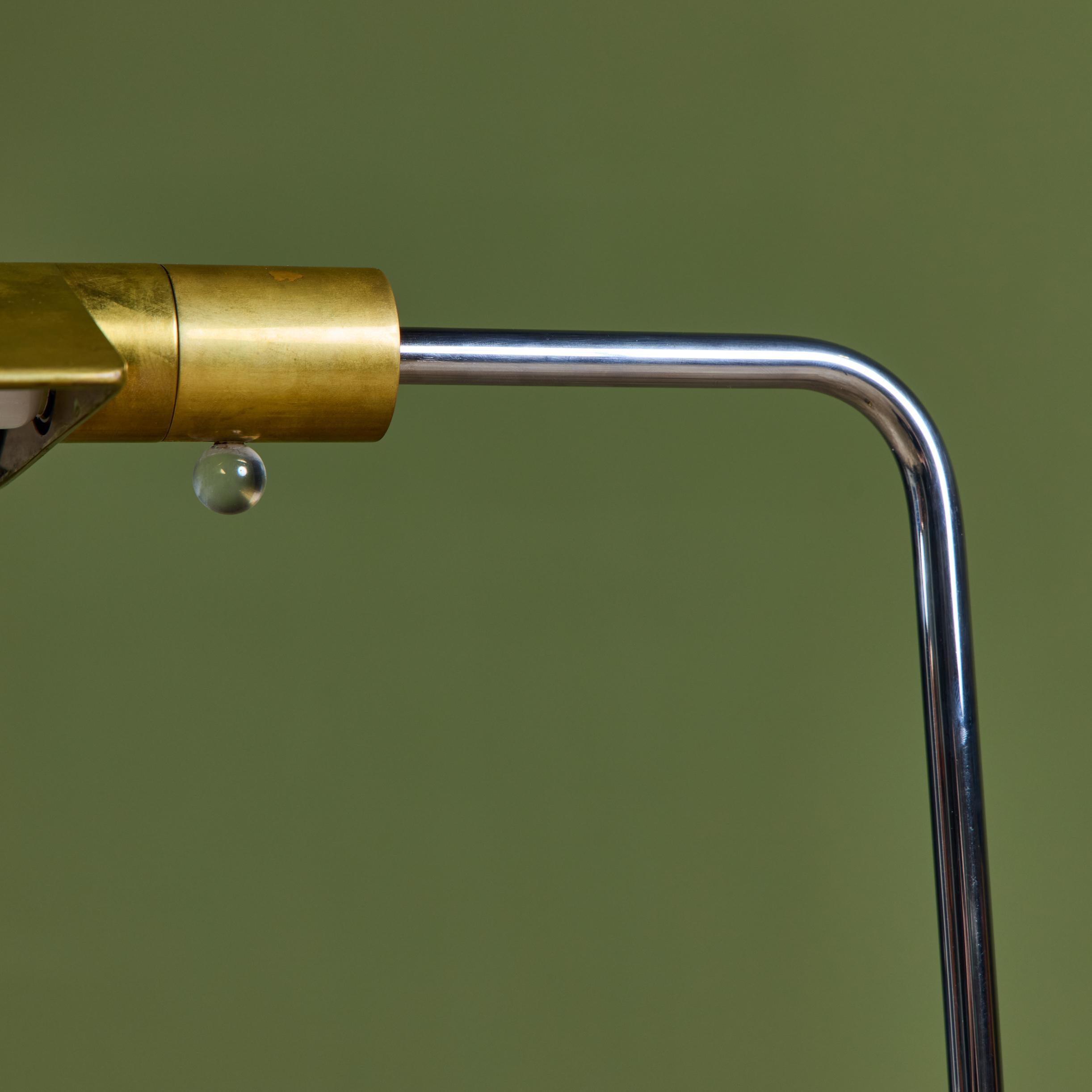 Cedric Hartman Brass and Stainless Steel Floor Lamp 10