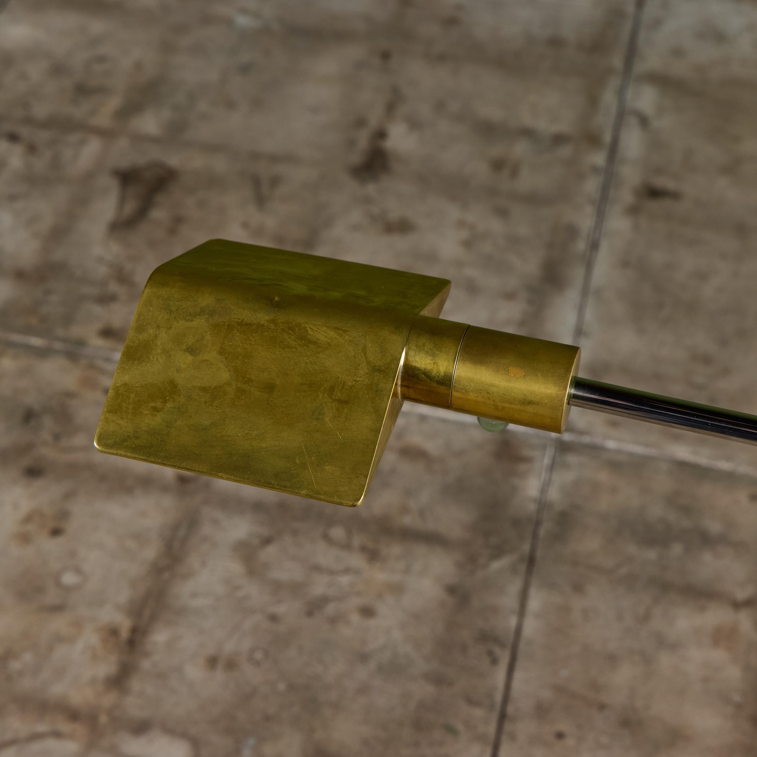 Cedric Hartman Brass and Stainless Steel Floor Lamp 11