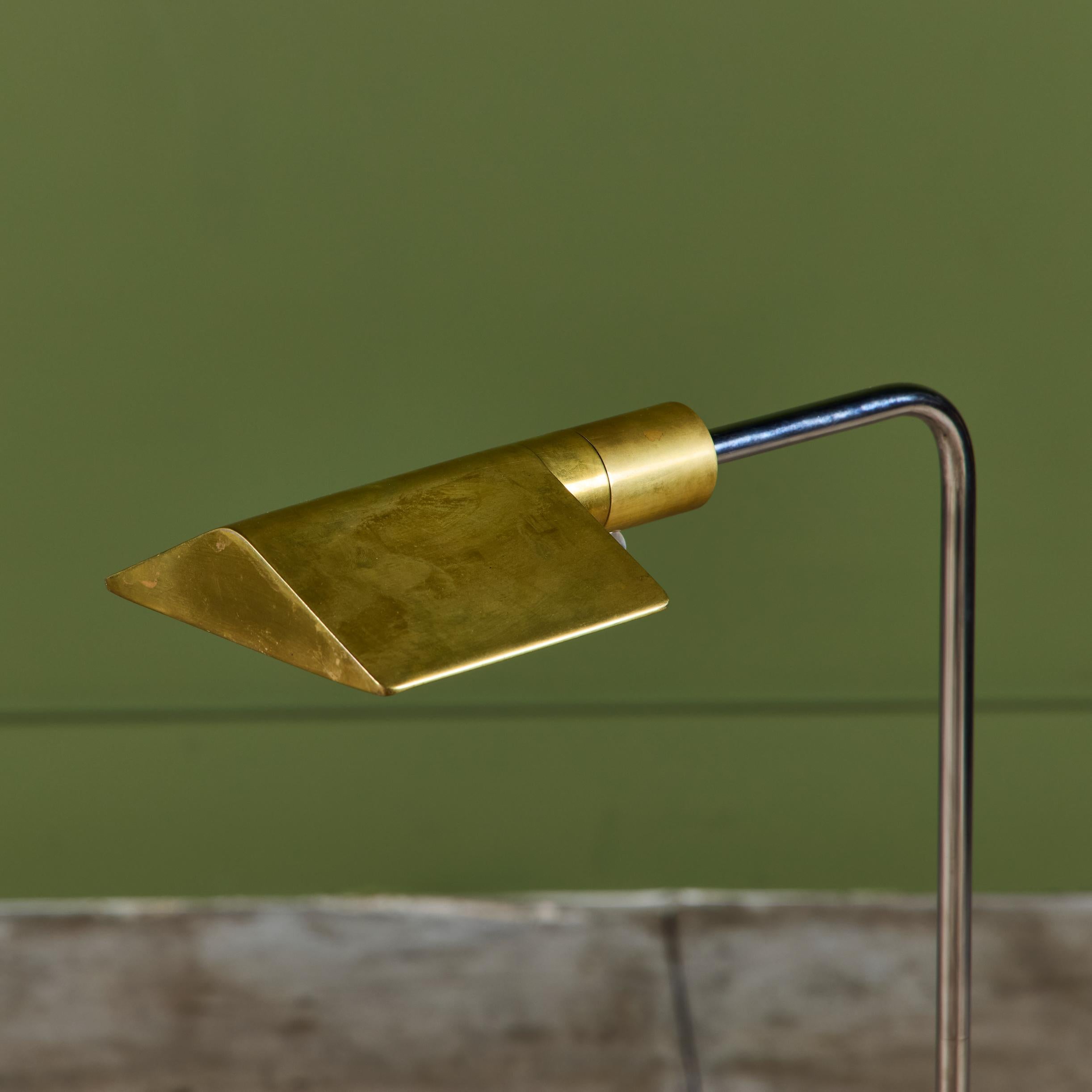 Cedric Hartman Brass and Stainless Steel Floor Lamp 12