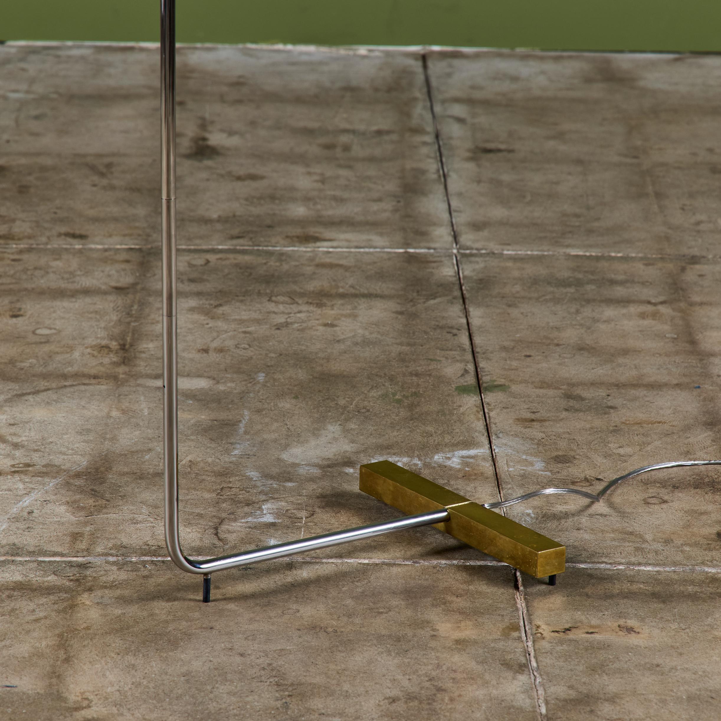 Cedric Hartman Brass and Stainless Steel Floor Lamp 14