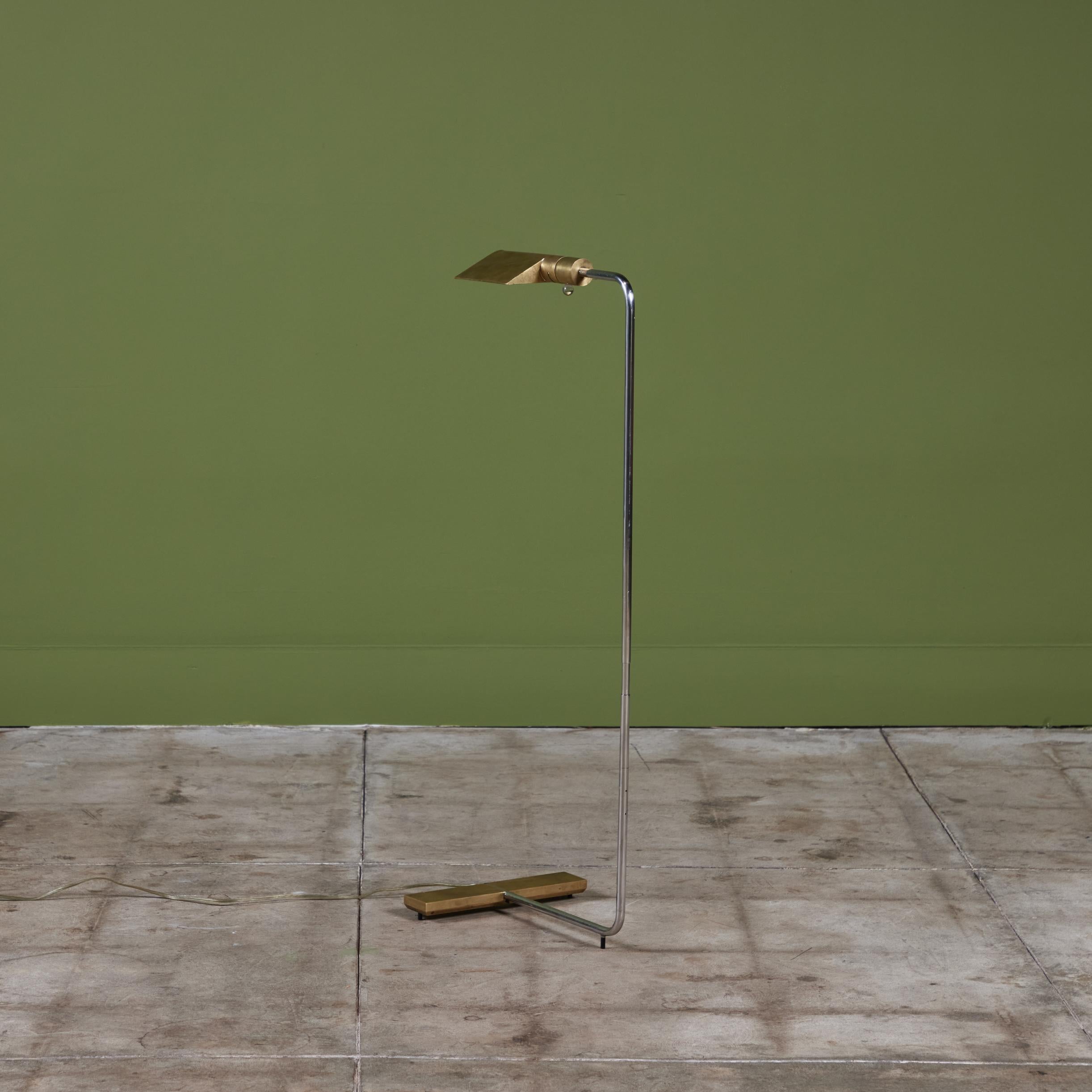 Cedric Hartman Brass and Stainless Steel Floor Lamp 1