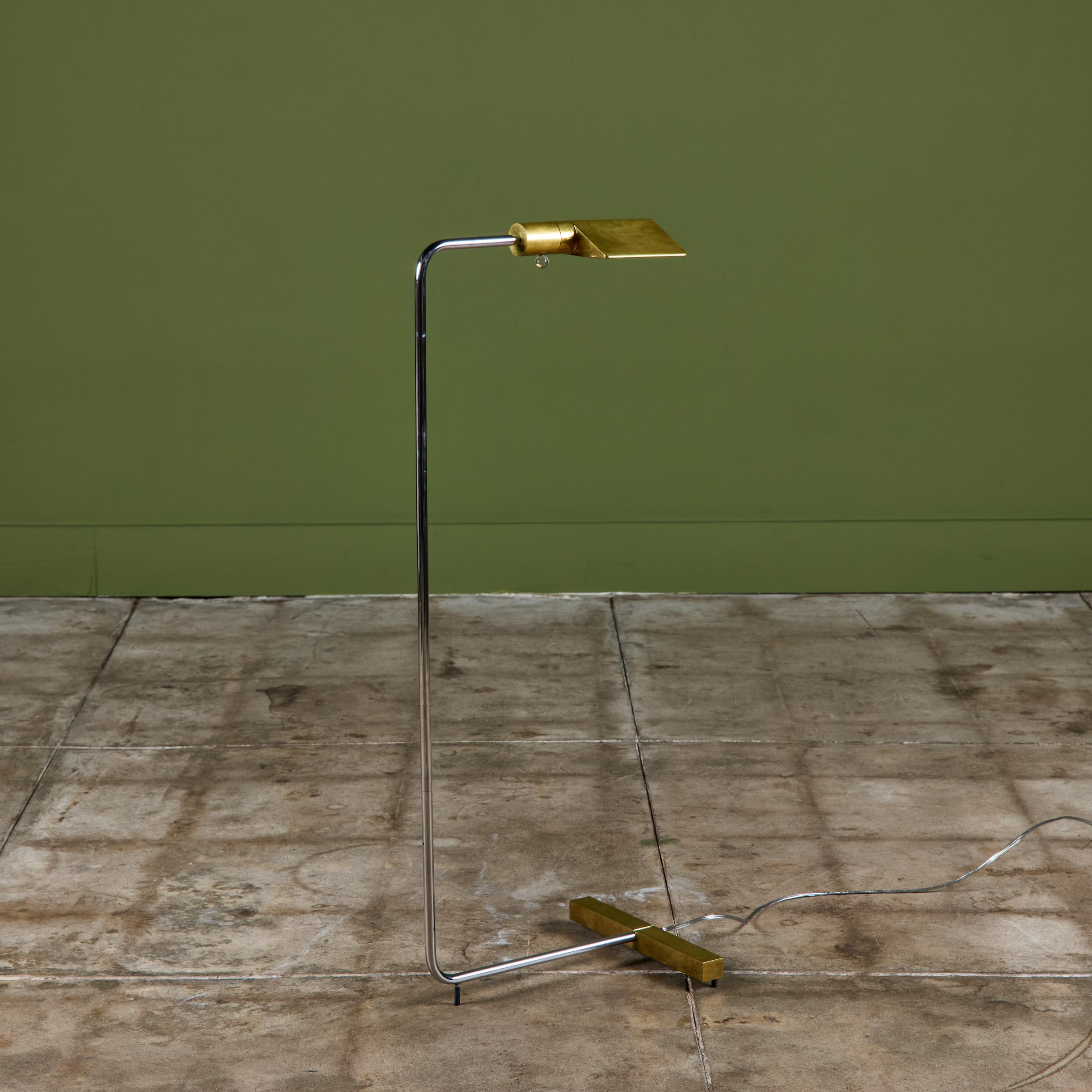 Cedric Hartman Brass and Stainless Steel Floor Lamp 1