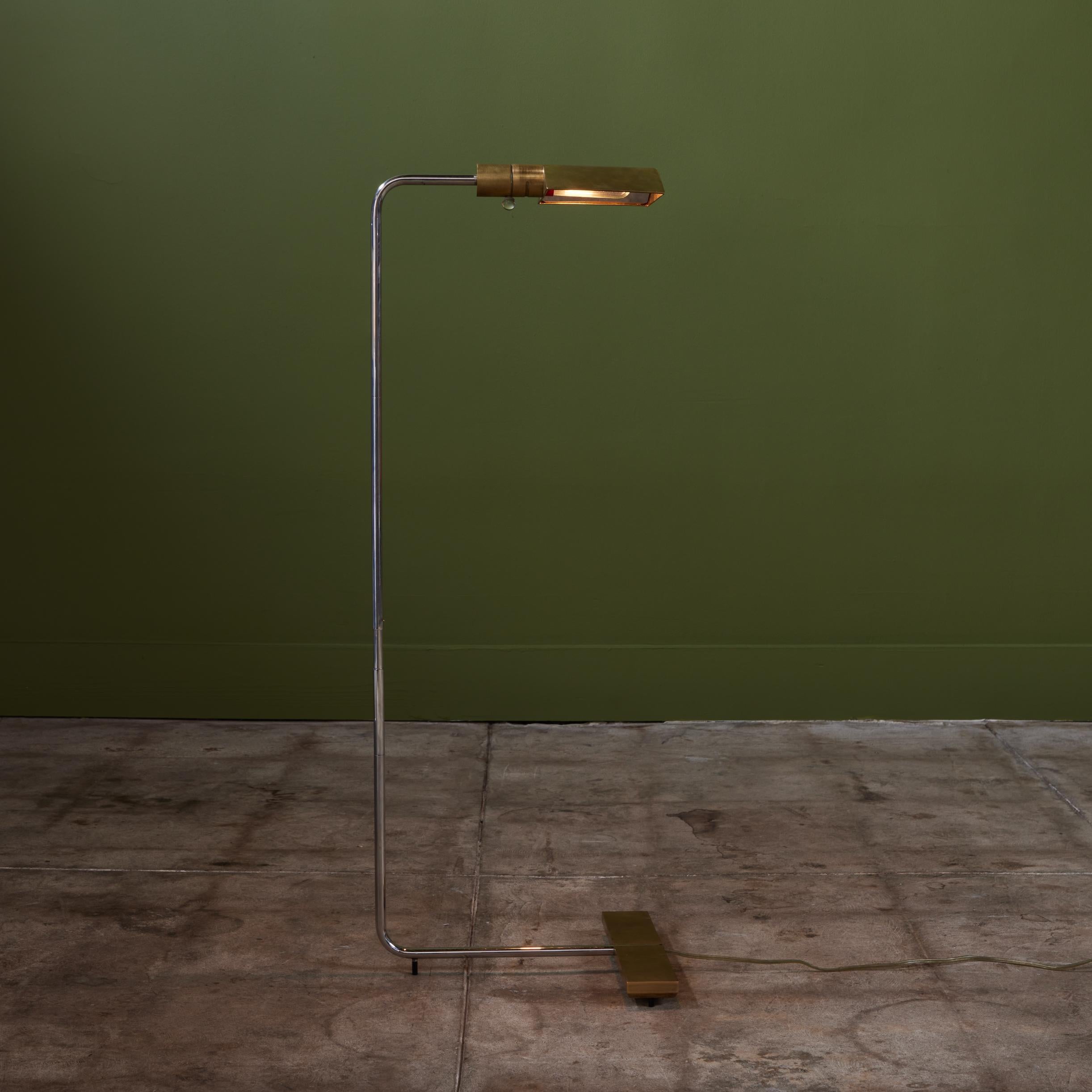 Cedric Hartman Brass and Stainless Steel Floor Lamp 2
