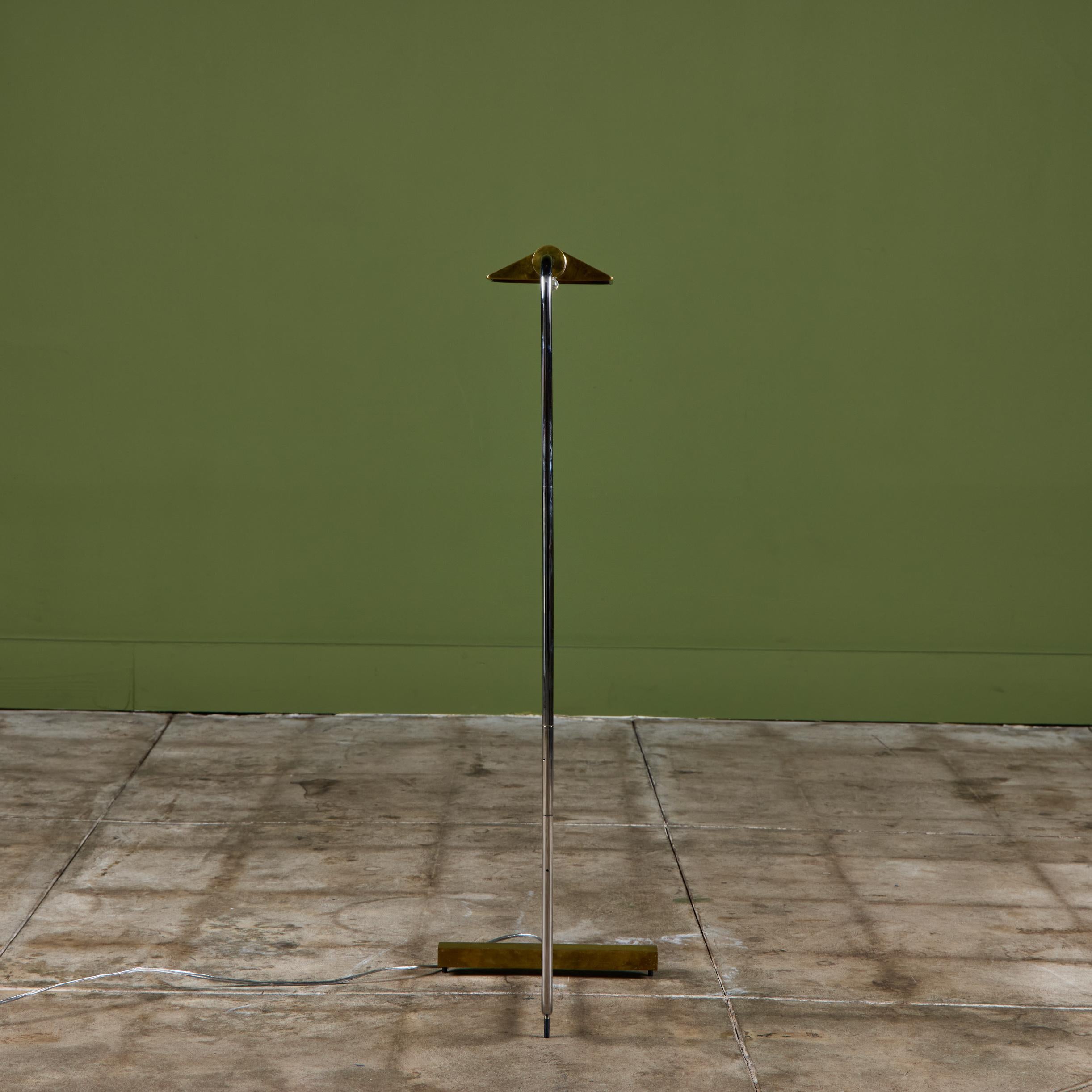 Cedric Hartman Brass and Stainless Steel Floor Lamp 2