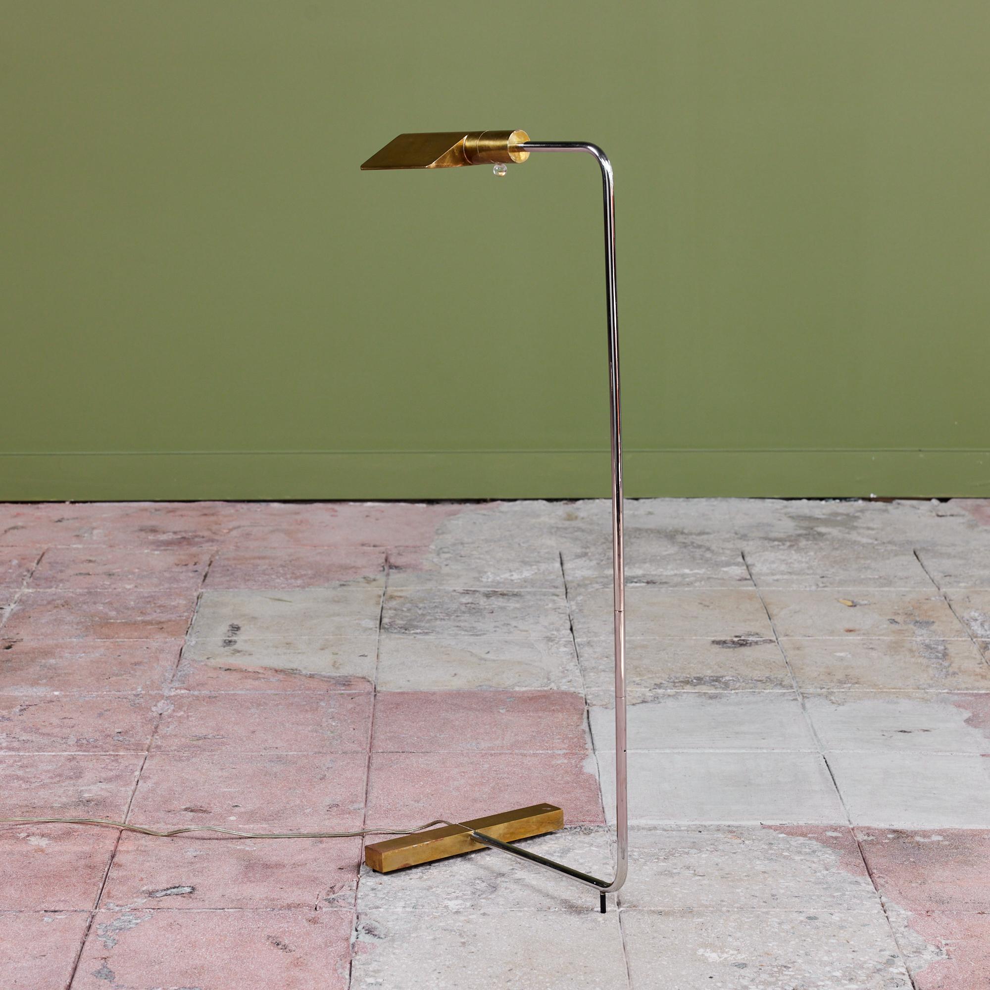 Cedric Hartman Brass and Stainless Steel Floor Lamp 2