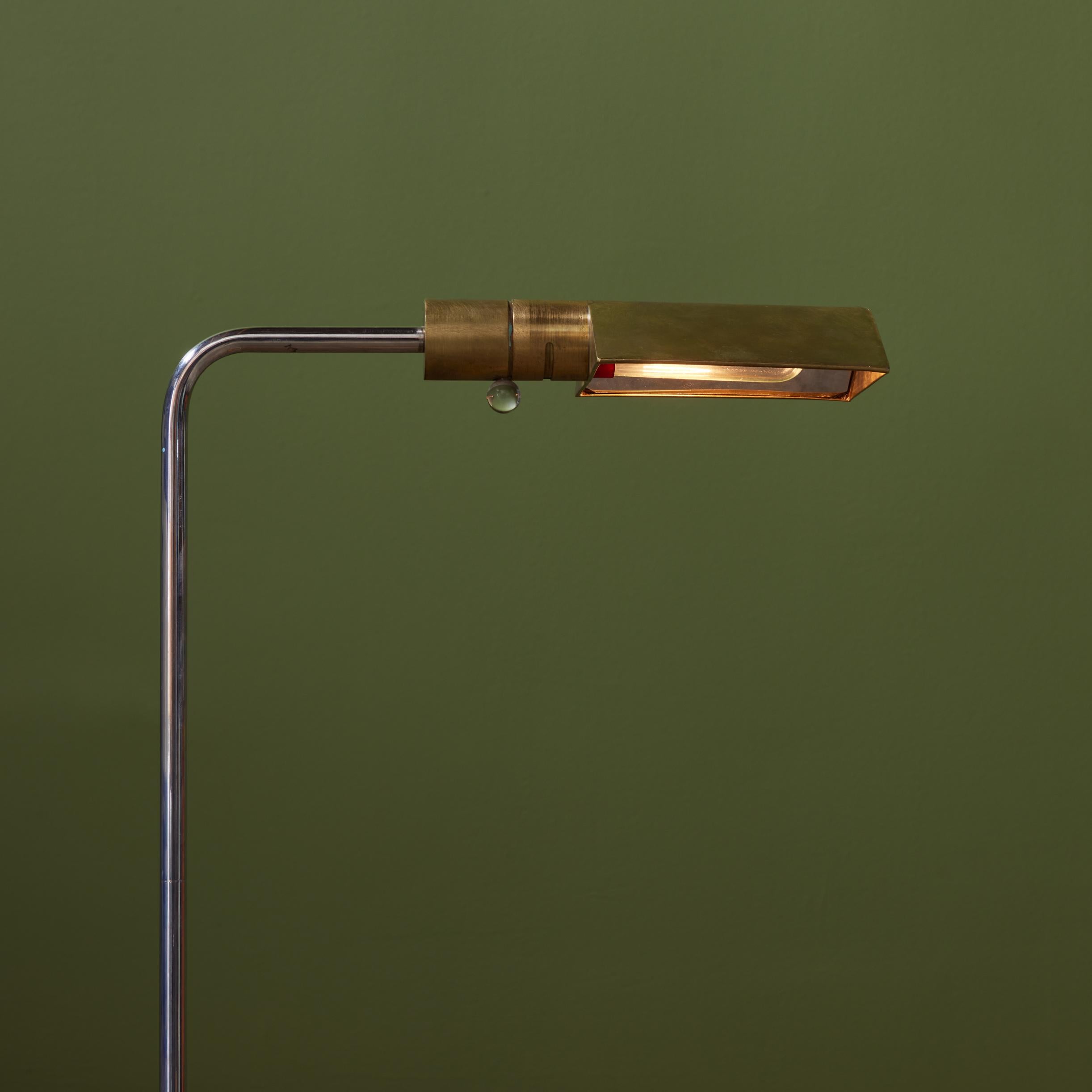 Cedric Hartman Brass and Stainless Steel Floor Lamp 3