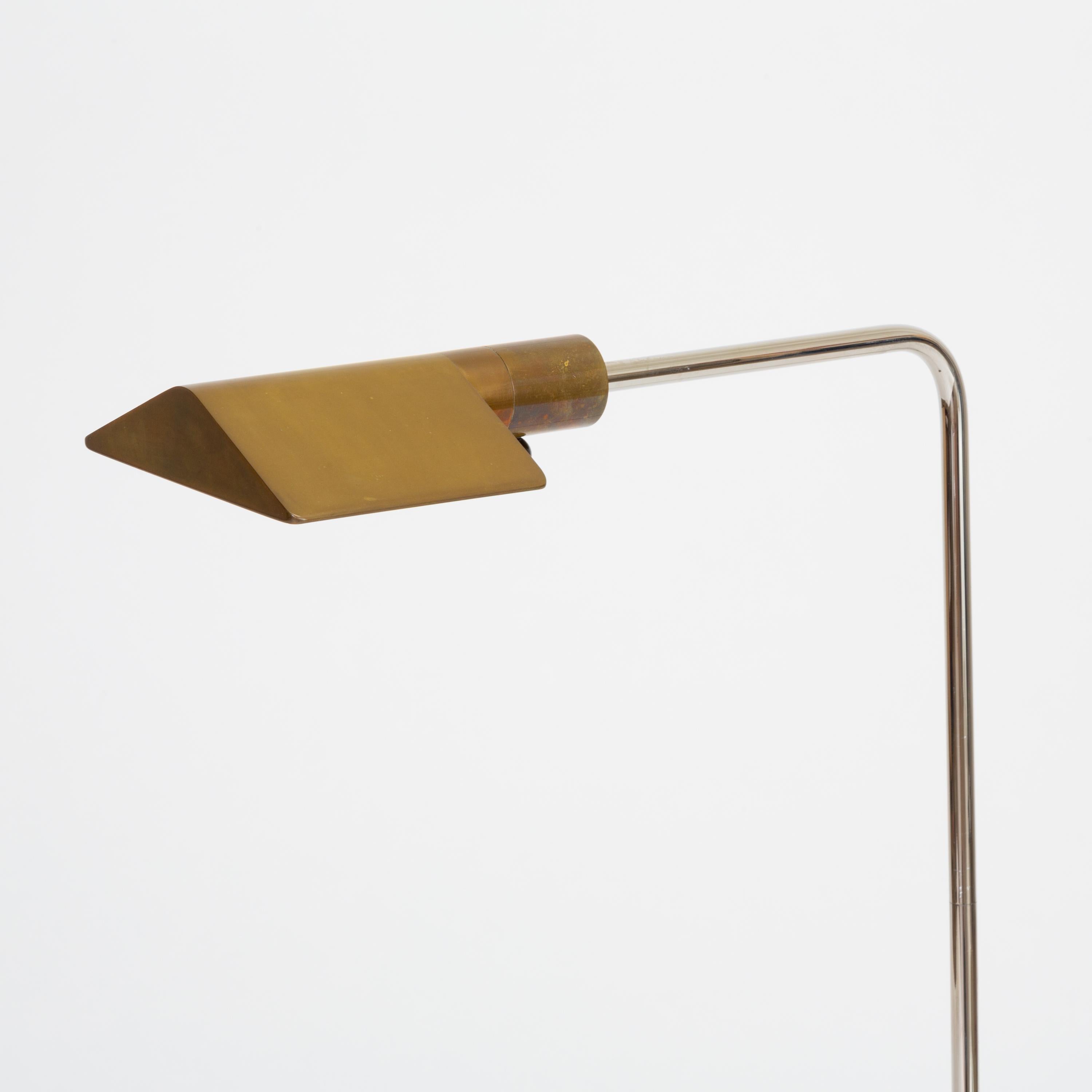Mid-Century Modern Cedric Hartman Brass Cantilever Floor Lamp