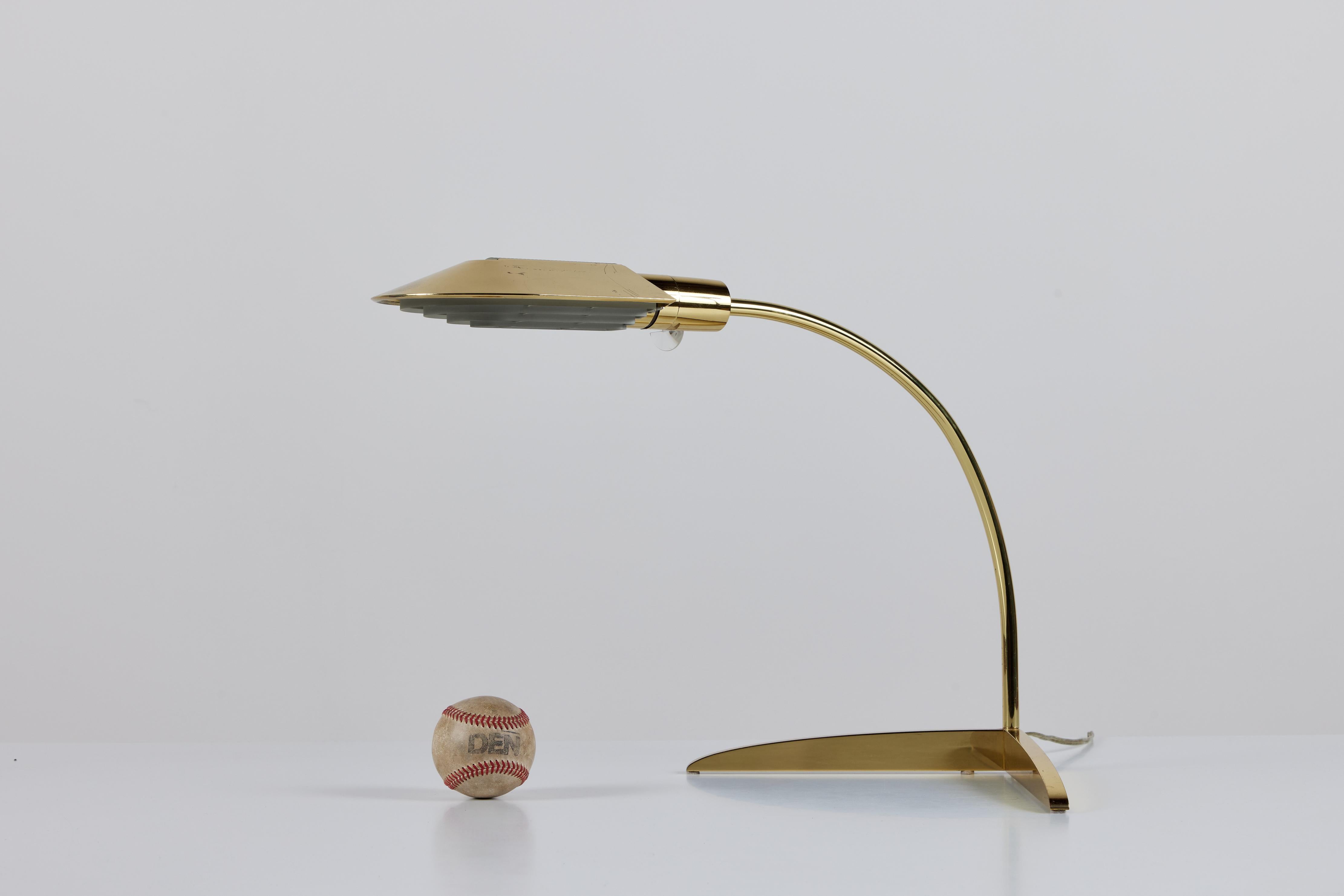 Mid-Century Modern Cedric Hartman Brass Desk Lamp