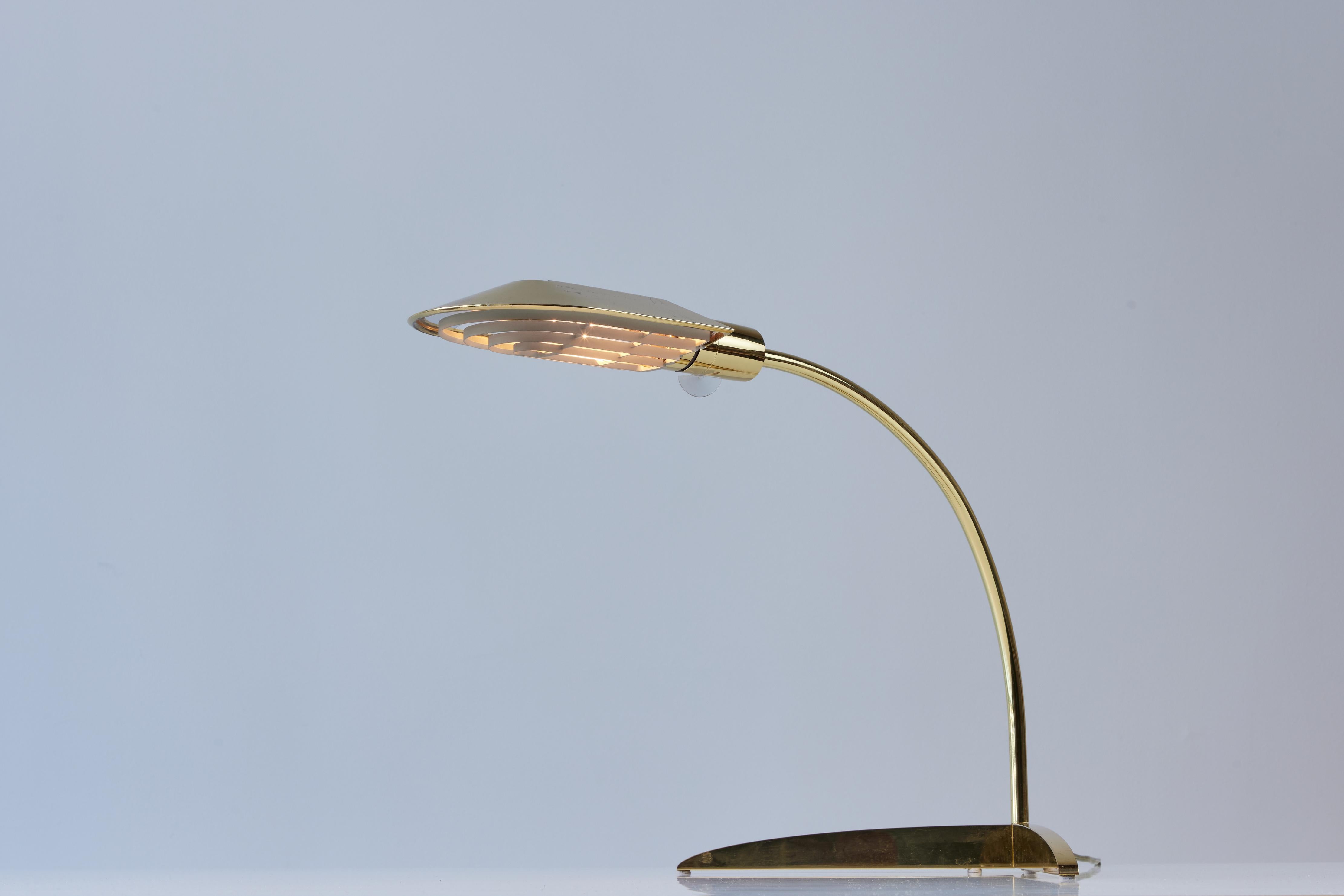 Late 20th Century Cedric Hartman Brass Desk Lamp