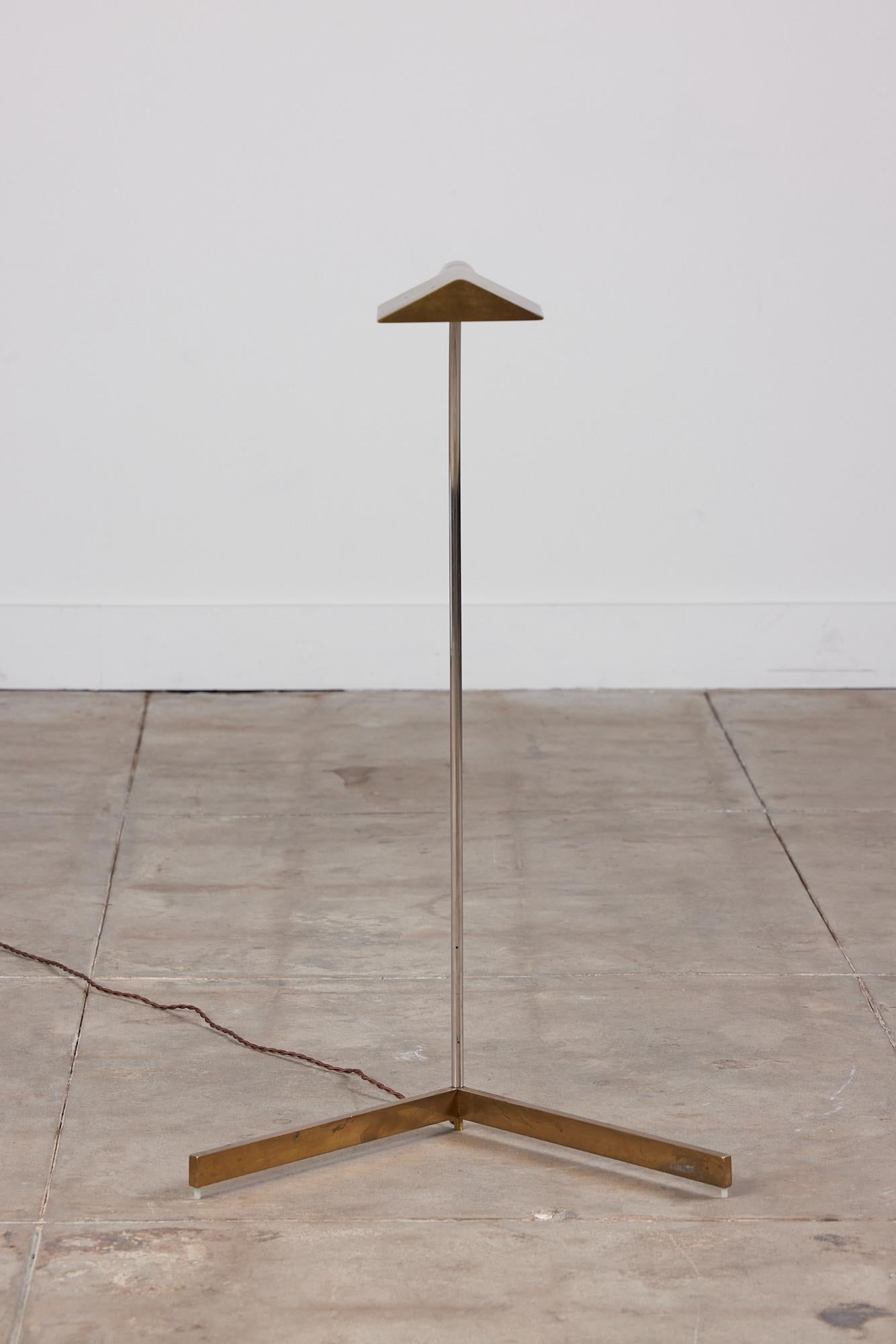 Mid-Century Modern Cedric Hartman Brass Floor Lamp