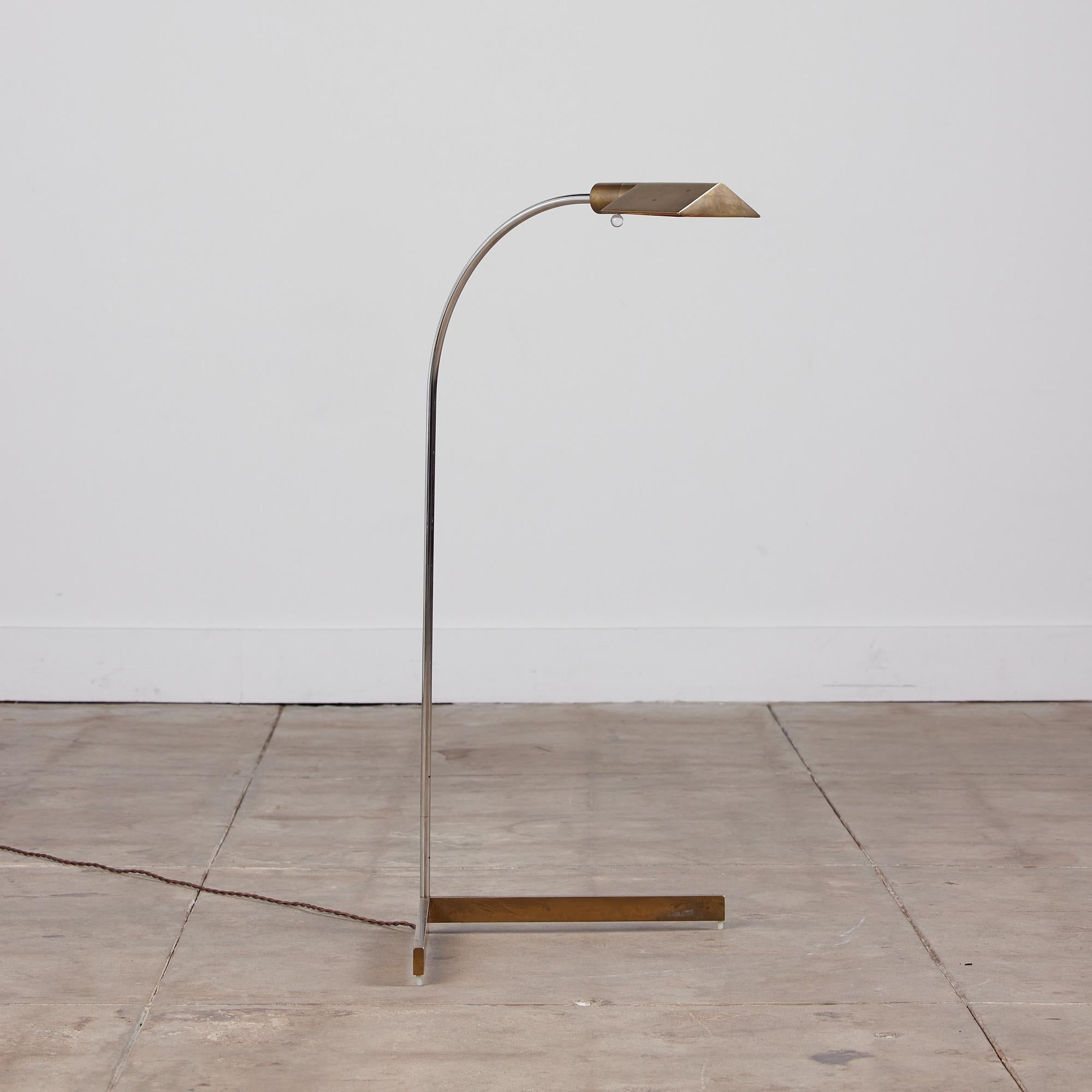 American Cedric Hartman Brass Floor Lamp