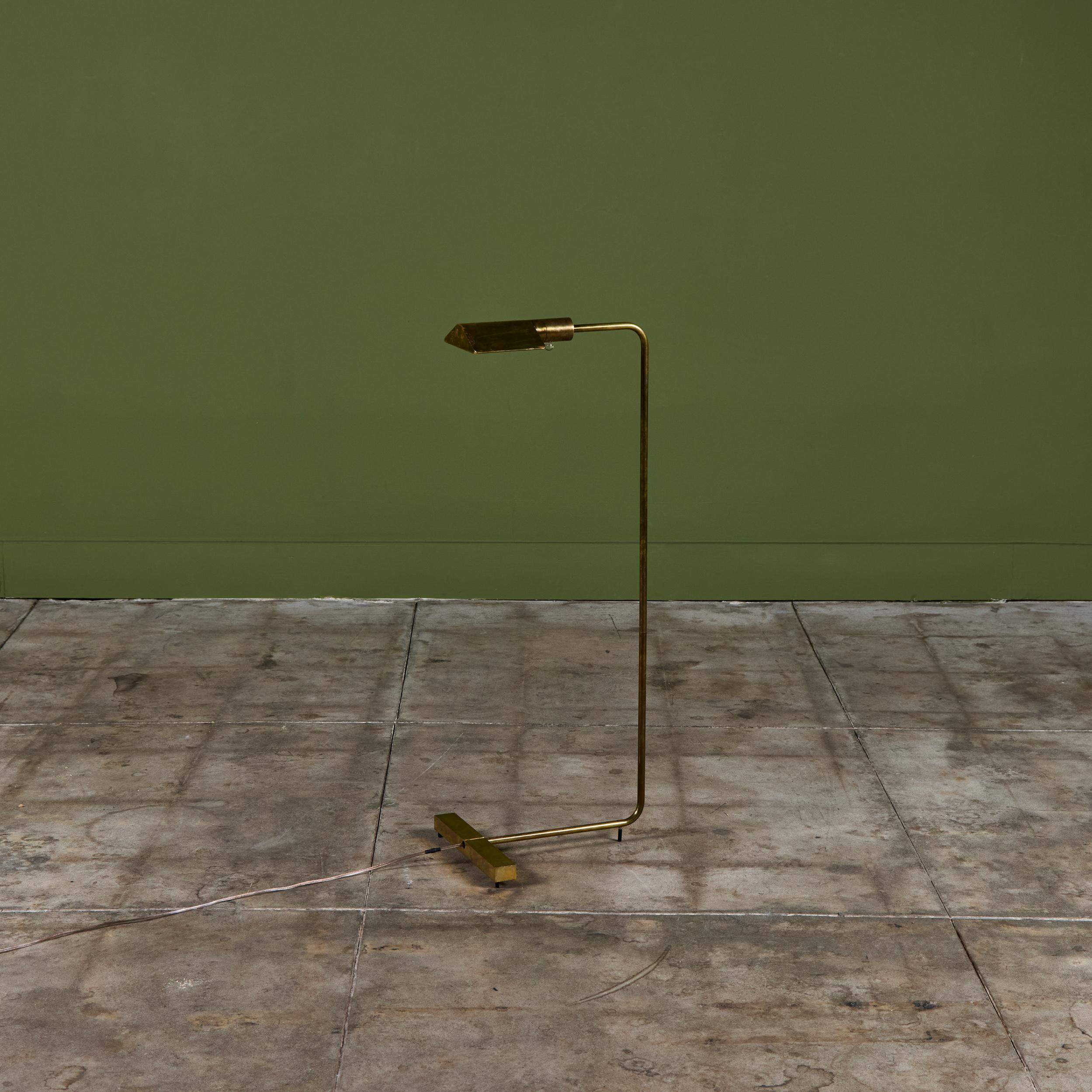 Américain Lampadaire en laiton Cedric Hartman en vente