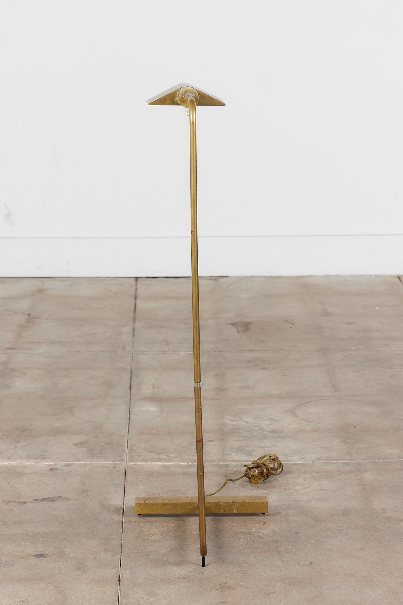Late 20th Century Cedric Hartman Brass Floor Lamp