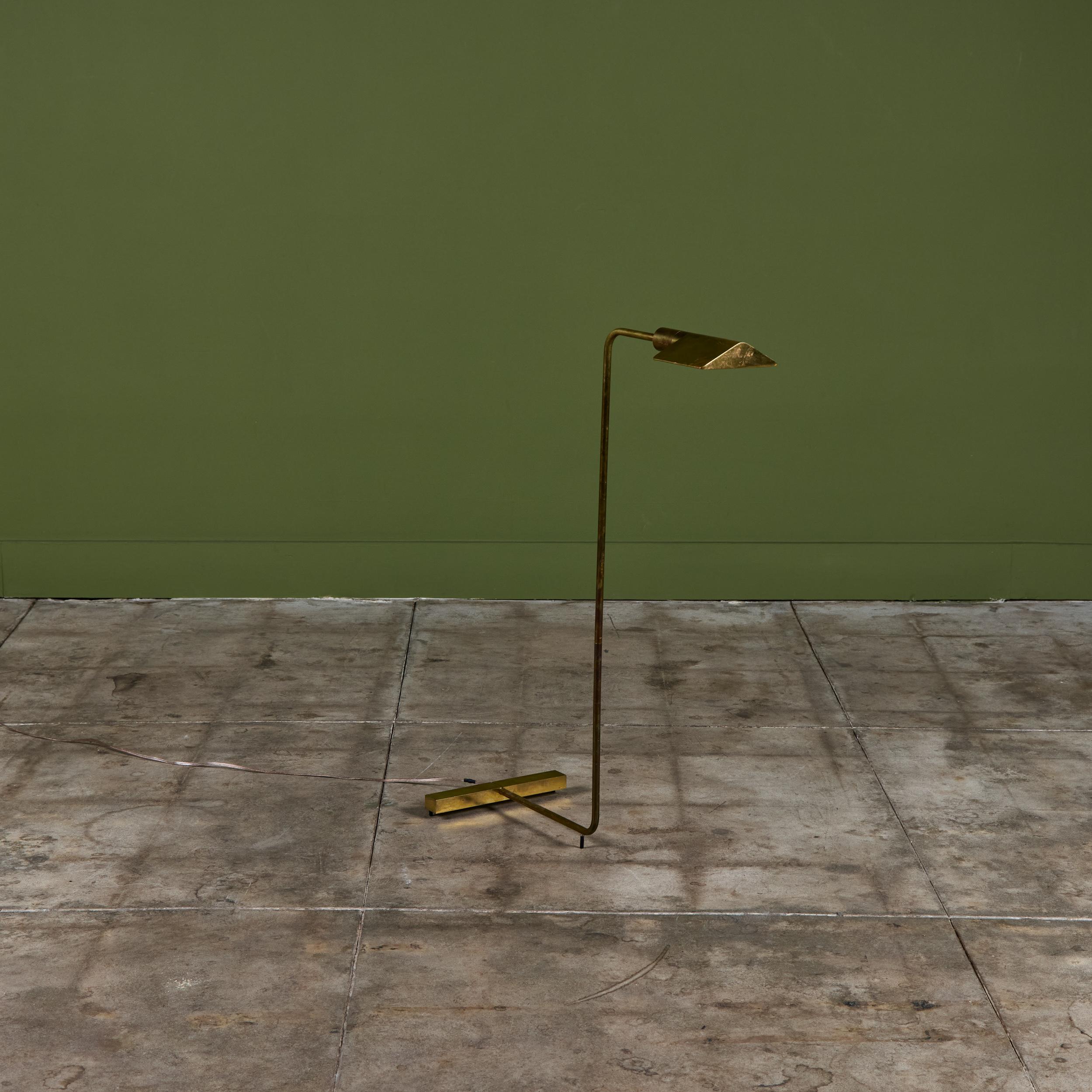 Lampadaire en laiton Cedric Hartman en vente 2