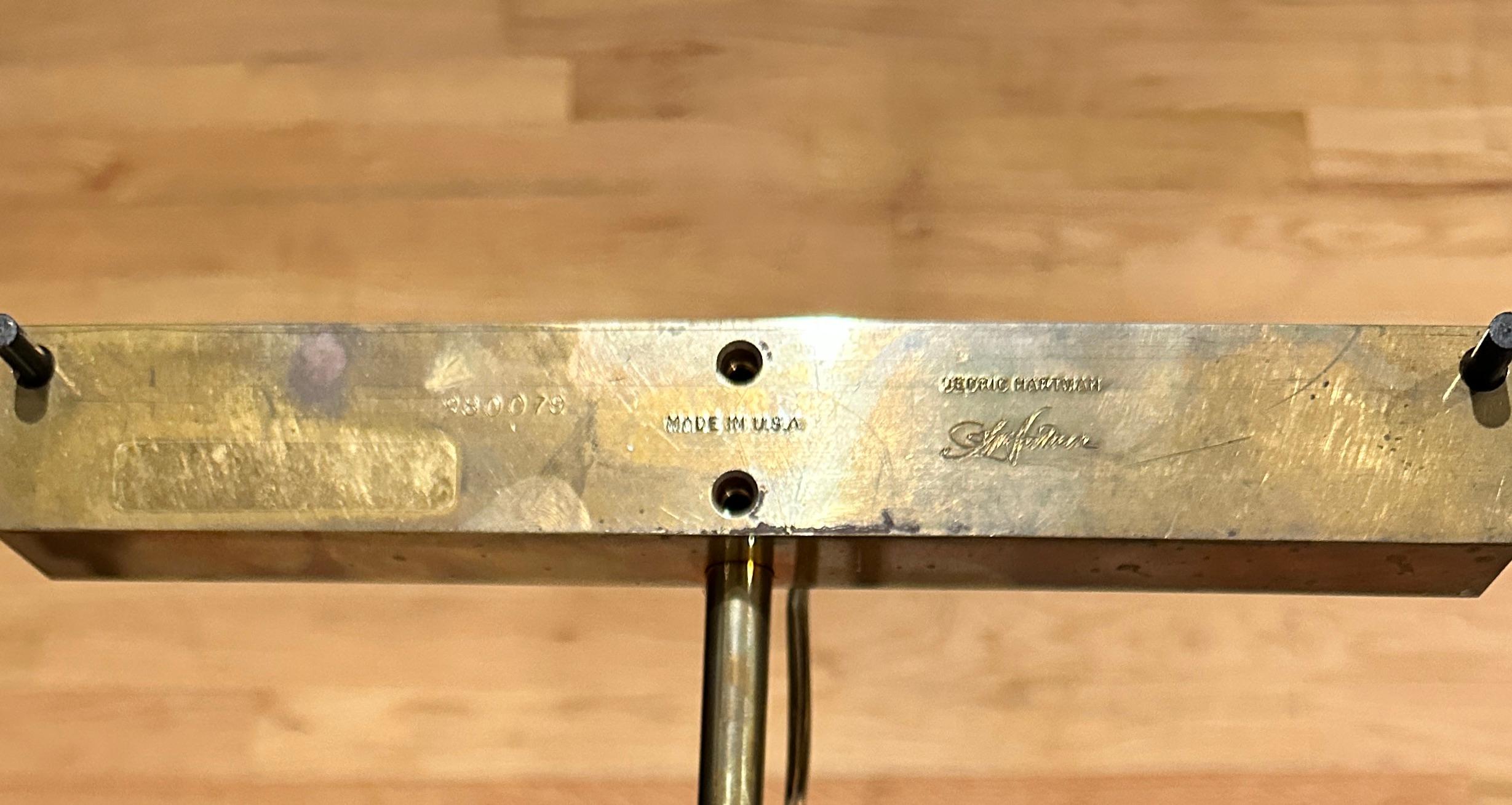 Cedric Hartman Brass Floor Reading Lamp 1