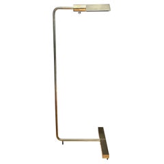 Cedric Hartman Brass Floor Reading Lamp