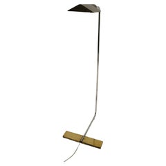 Cedric Hartman Brass Floor Reading Lamp