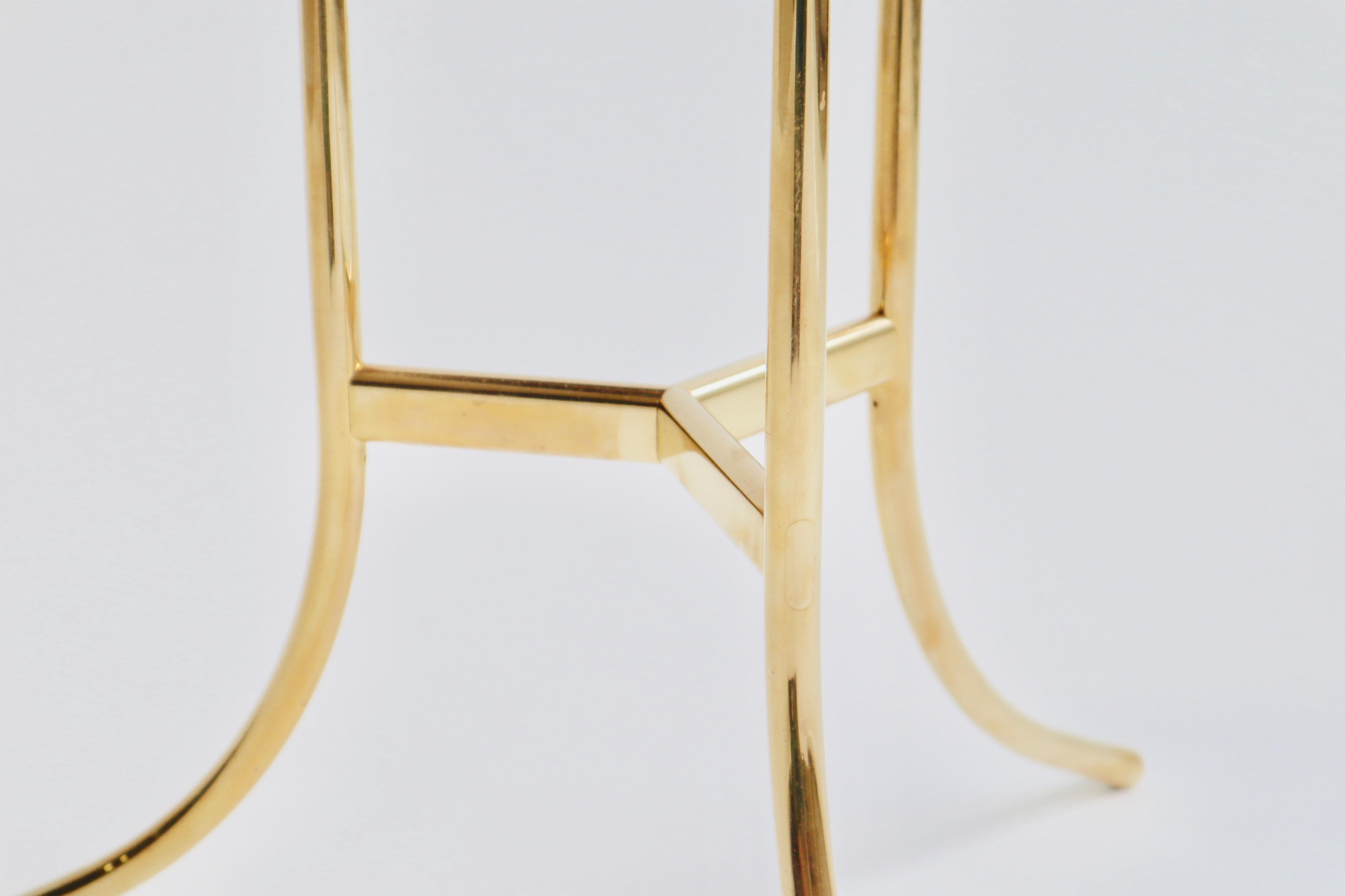 Cedric Hartman Brass and Marble Side Table 1